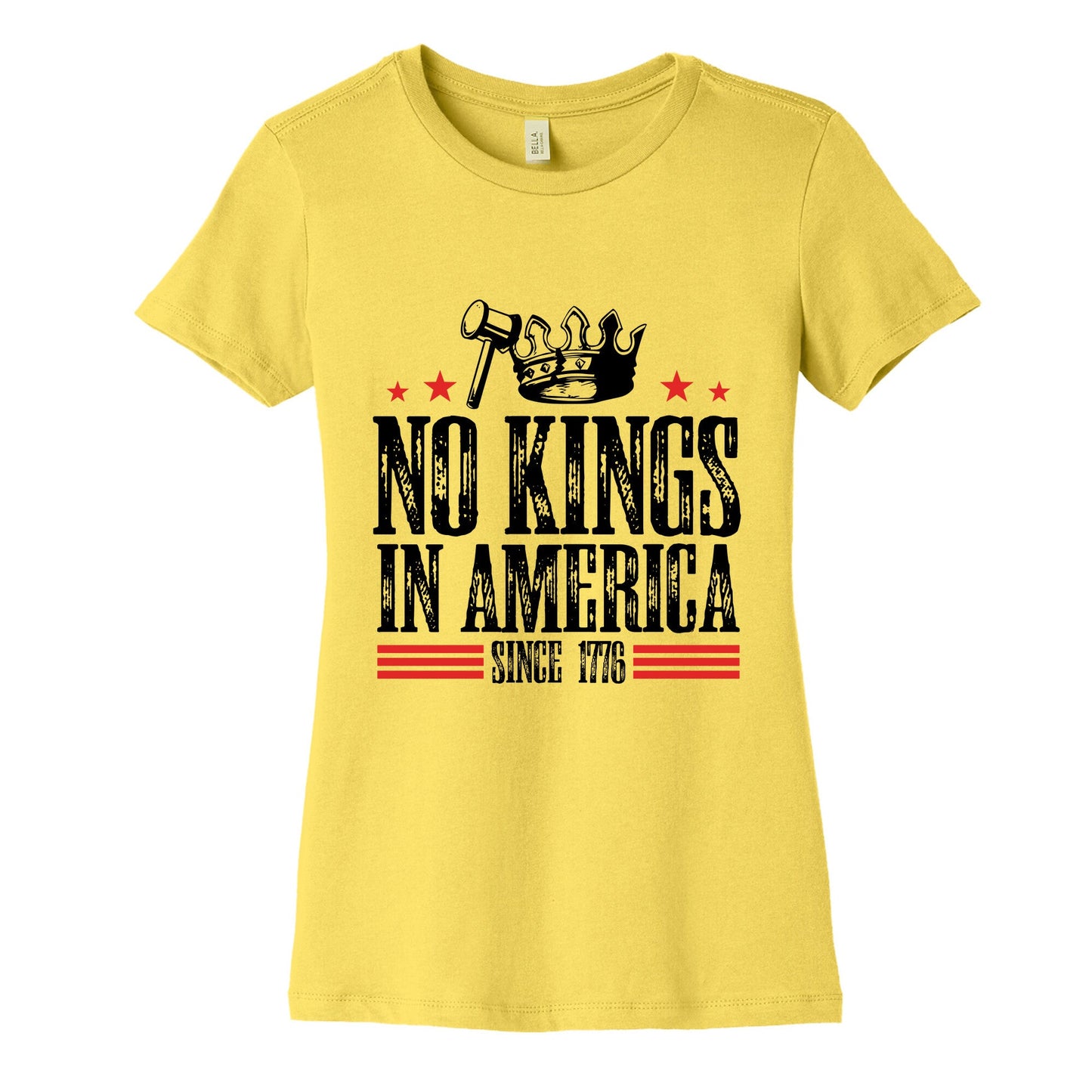 No Kings In America Womens Cotton Tee