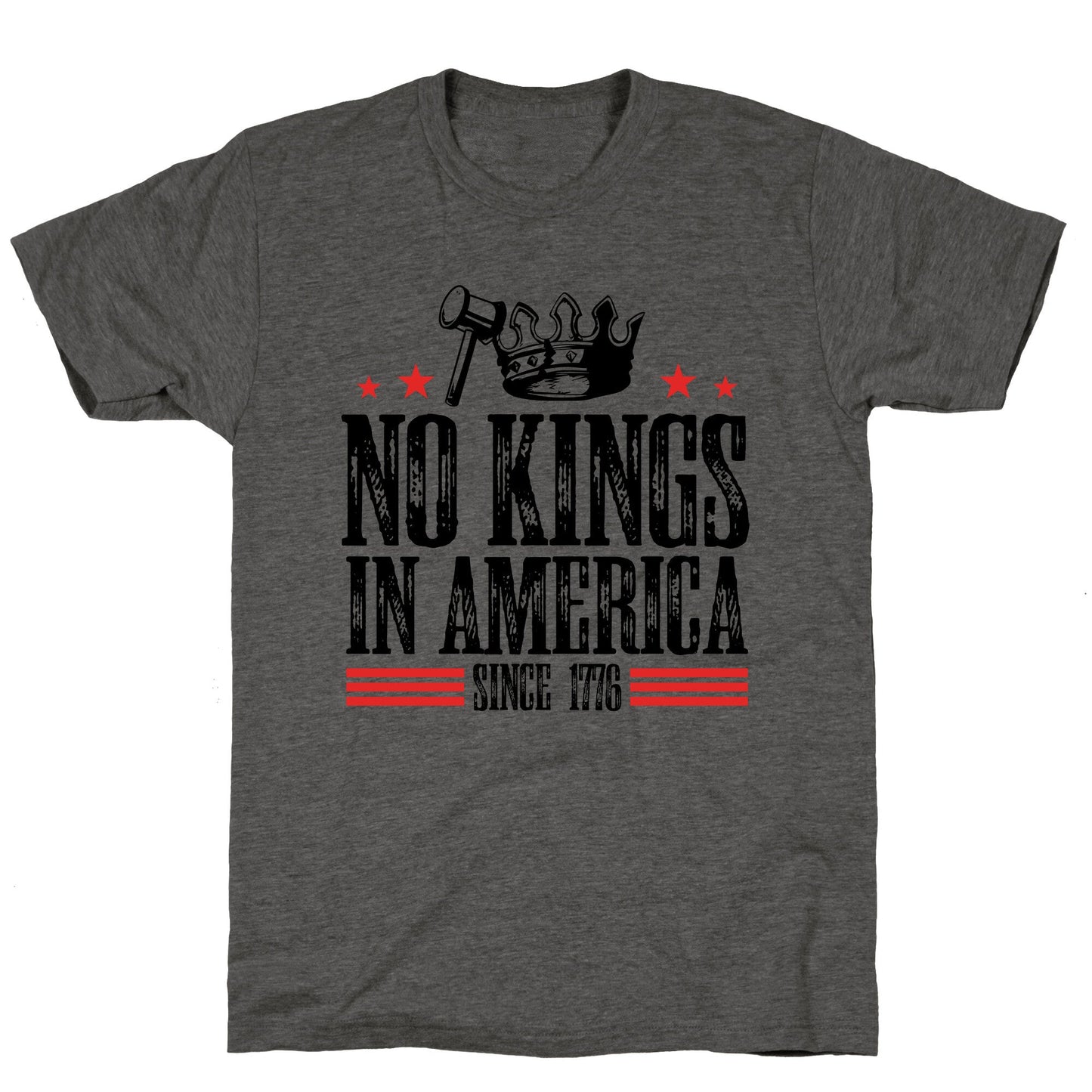 No Kings In America Unisex Triblend Tee