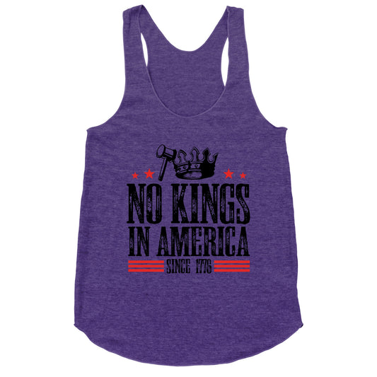 No Kings In America Racerback Tank