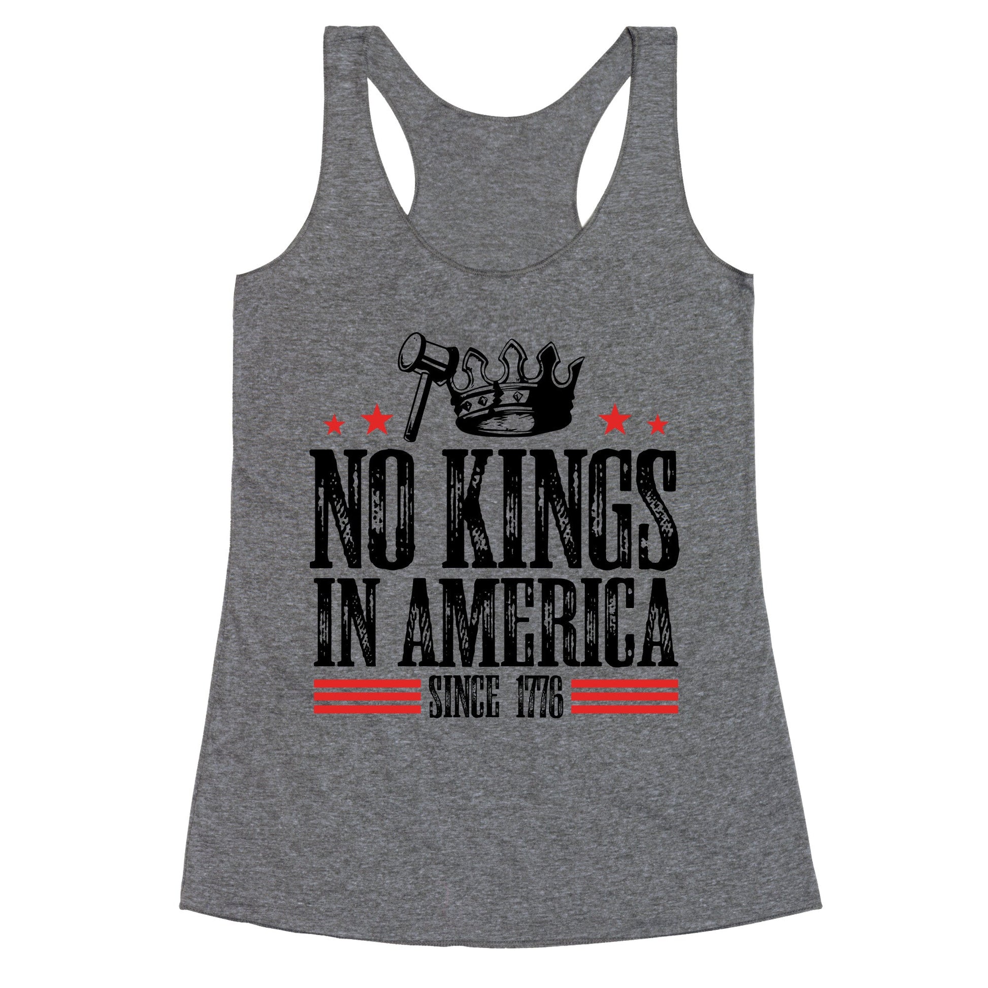 No Kings In America Racerback Tank