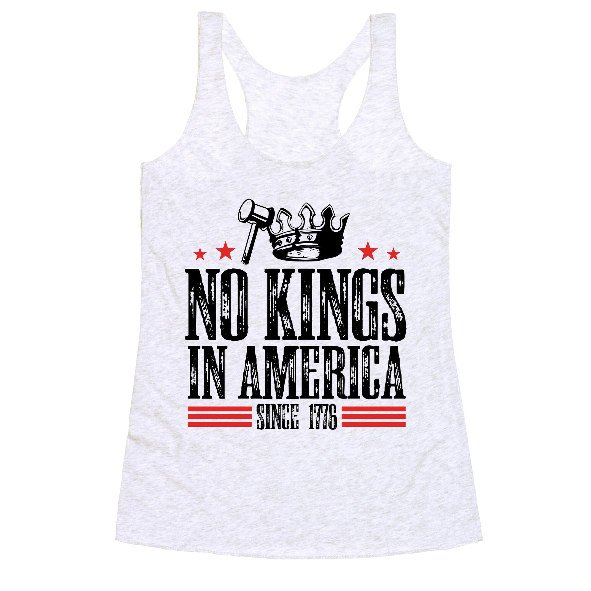 No Kings In America Racerback Tank