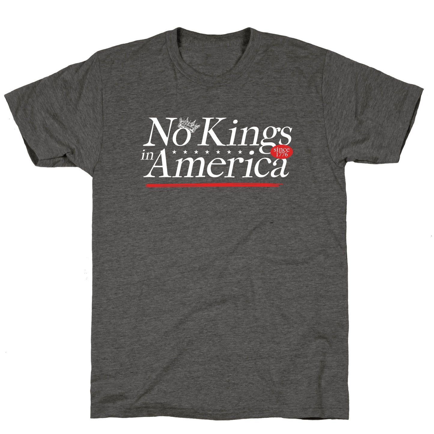 No Kings In America Anti Trump Unisex Triblend Tee