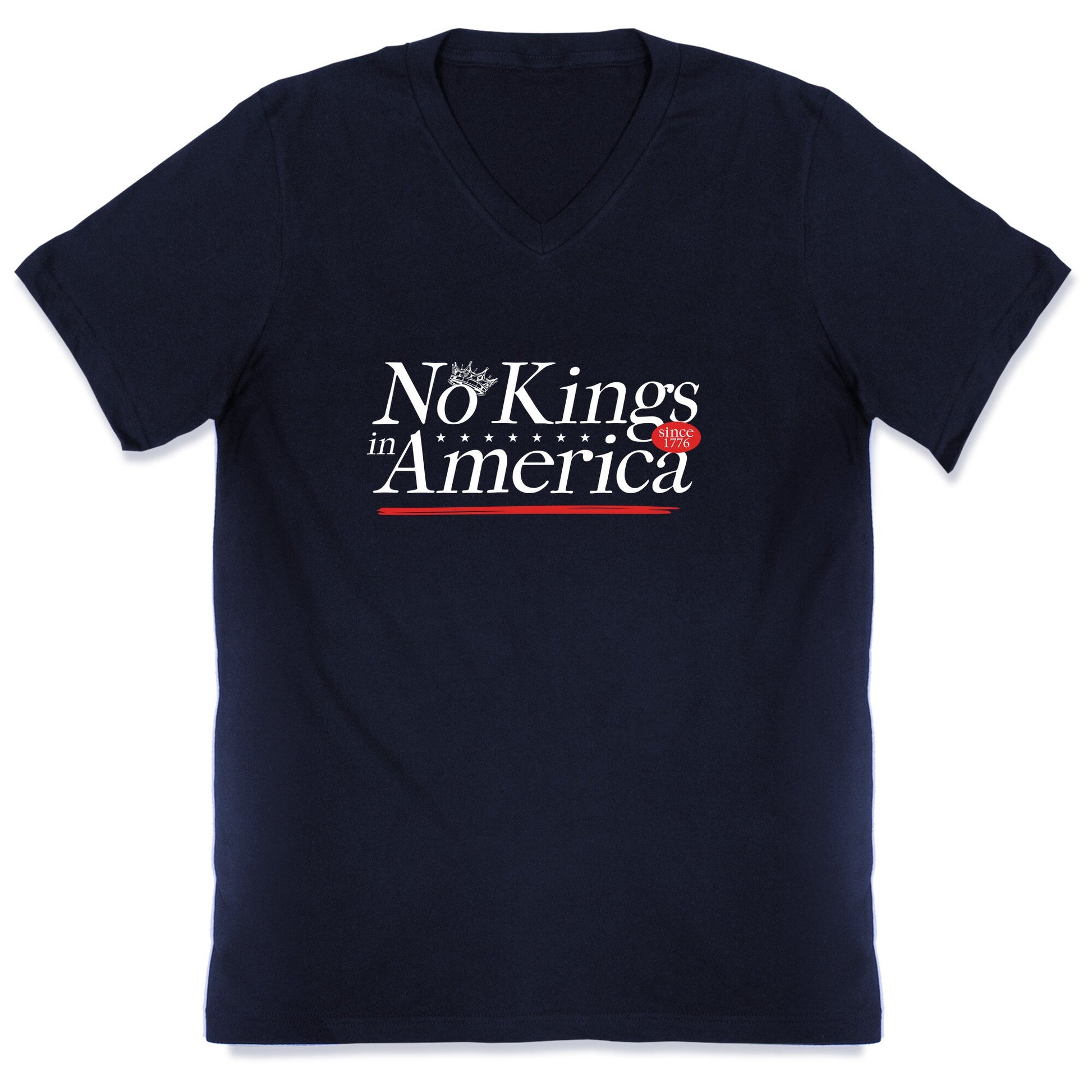 No Kings In America Anti Trump V-Neck