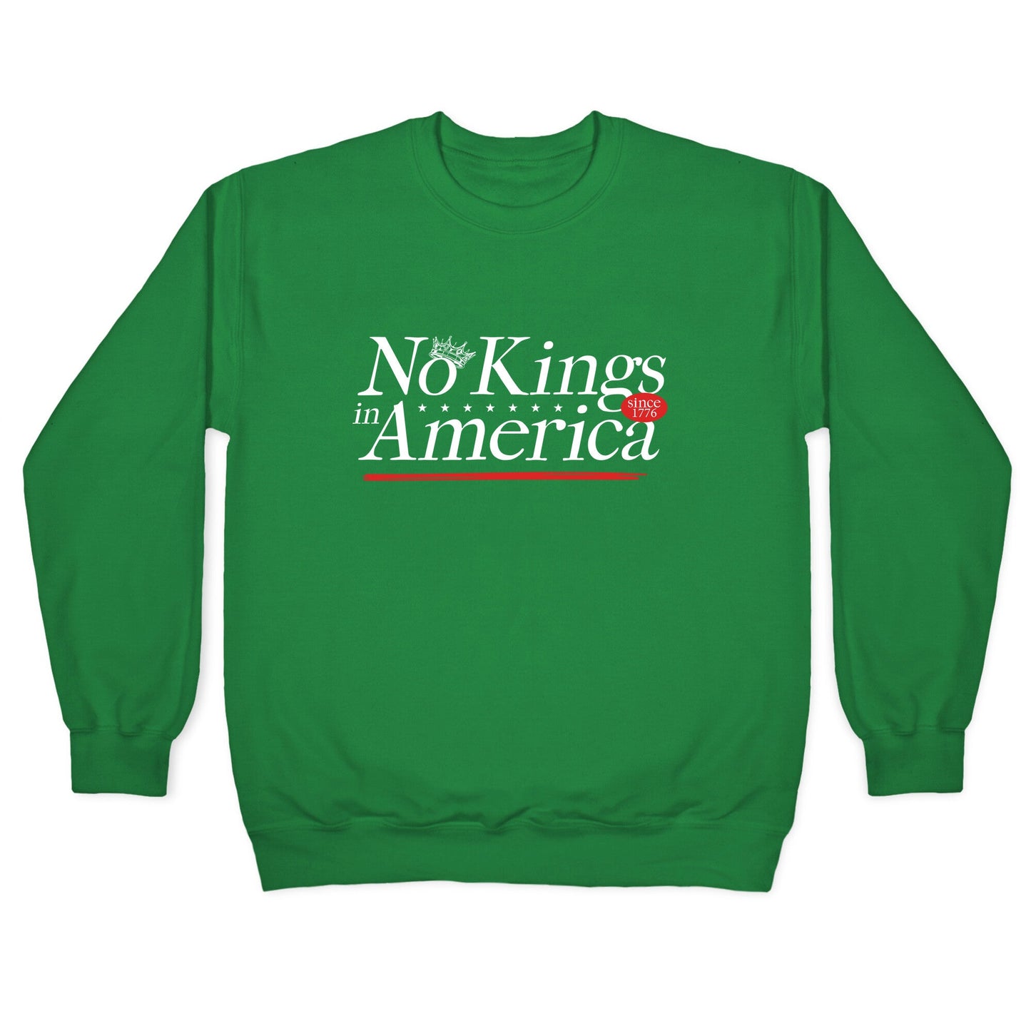 No Kings In America Anti Trump Crewneck Sweatshirt