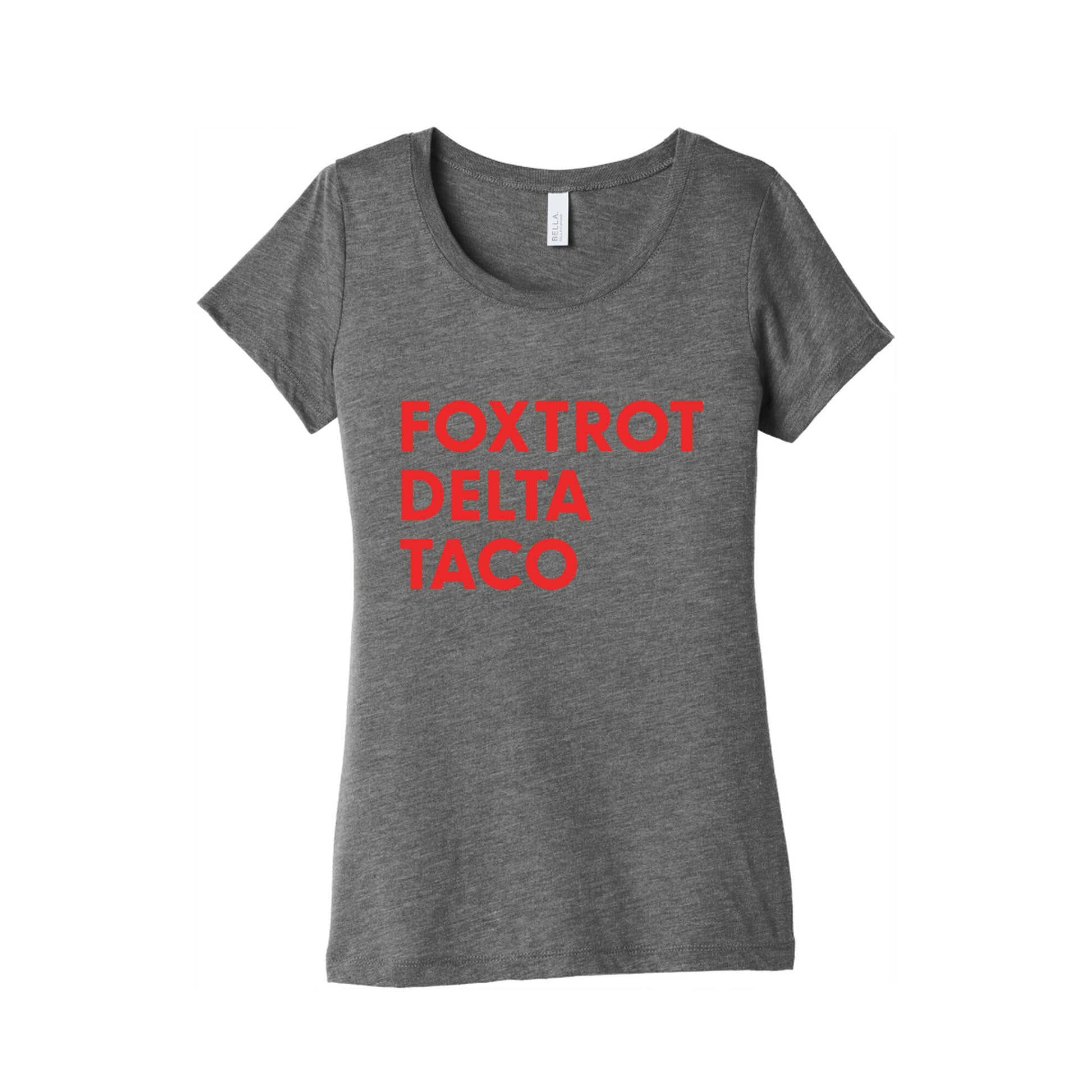 Foxtrot Delta Taco Trump Womens Triblend Tee