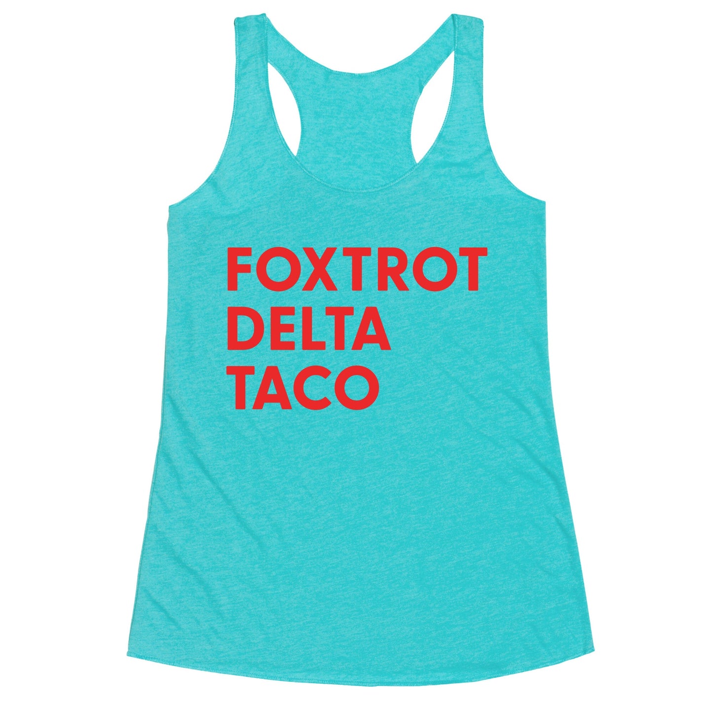 Foxtrot Delta Taco Trump Racerback Tank