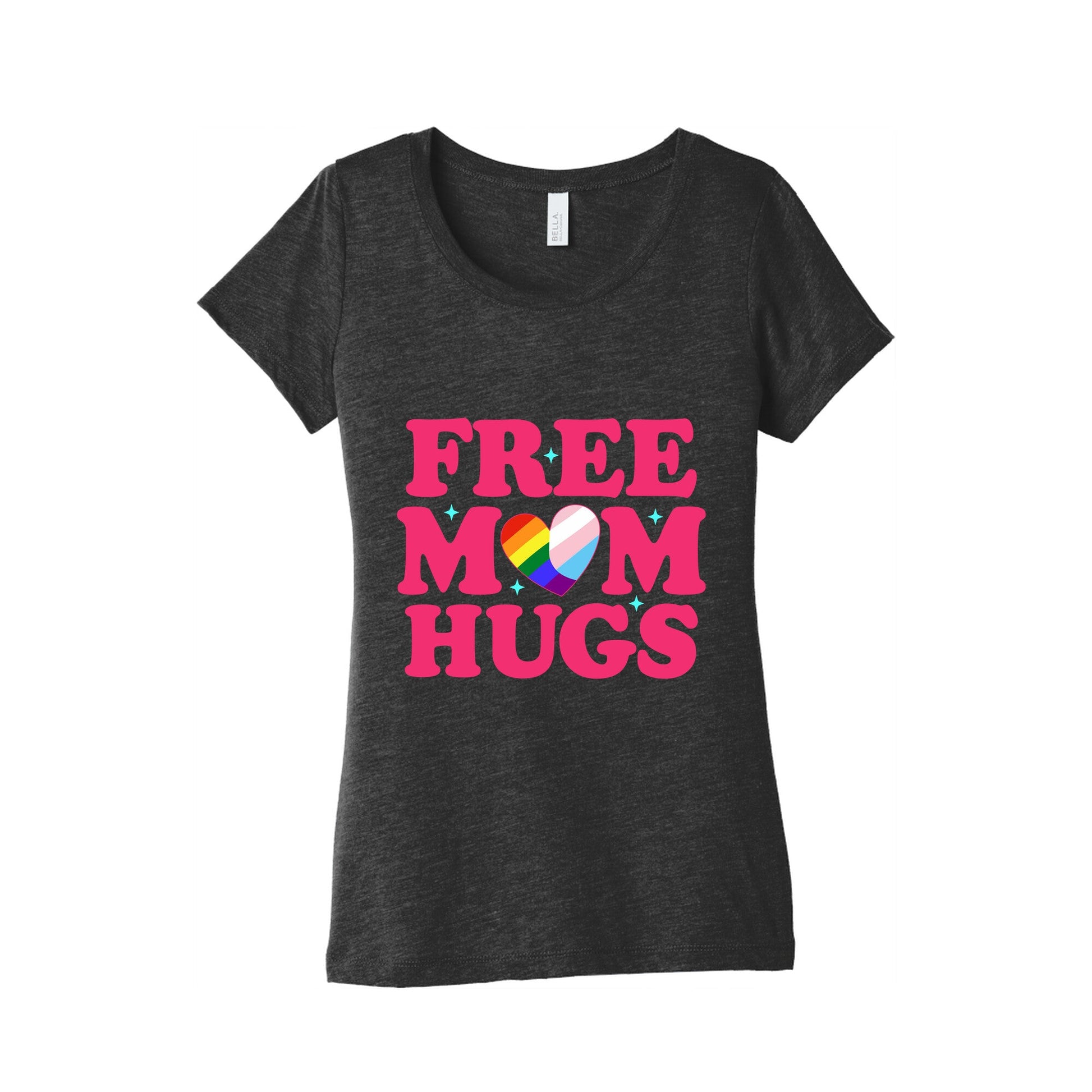 Free Mom Hugs Pride Womens Triblend Tee