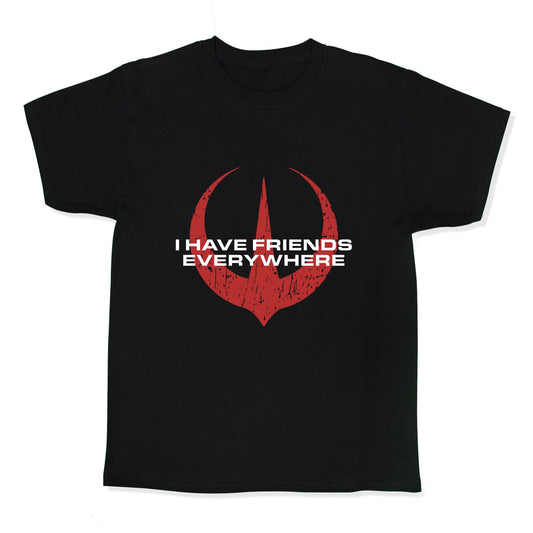 I Have Friends Everywhere Red Kids Tee