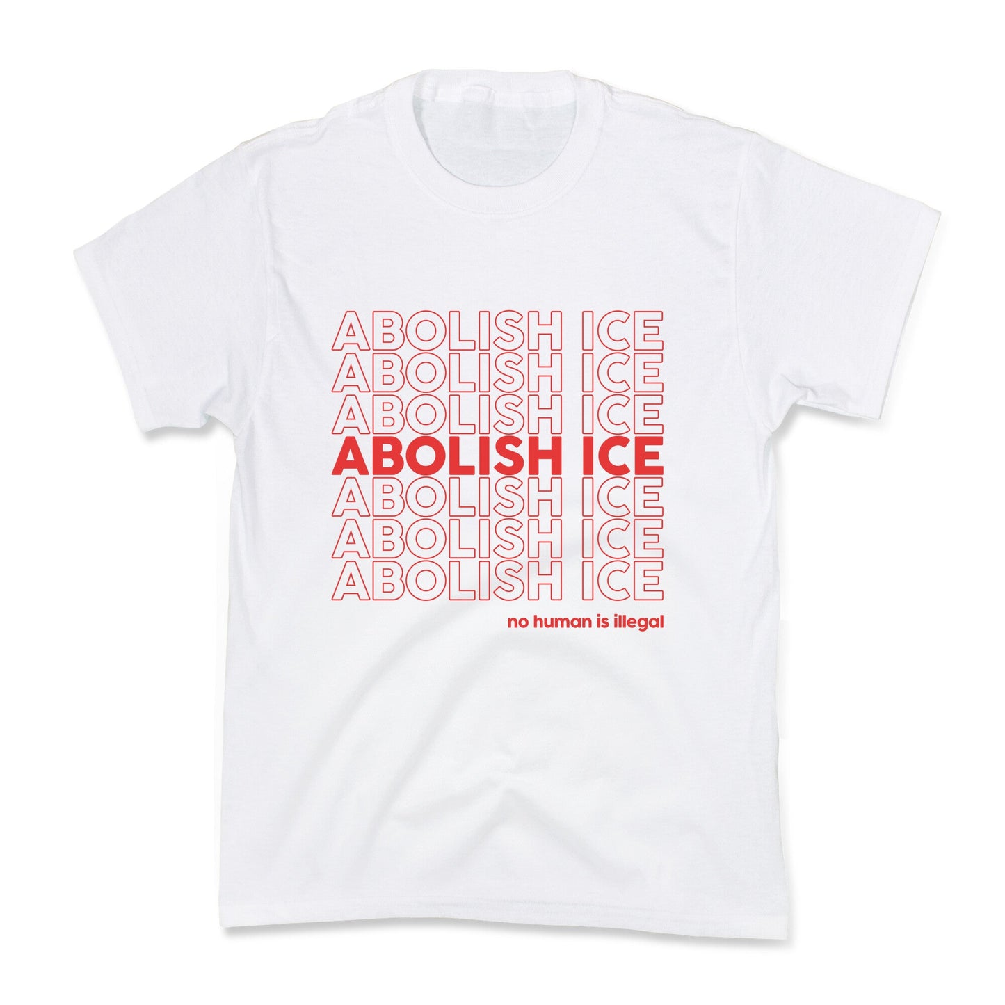 Abolish Ice Red Kids Tee