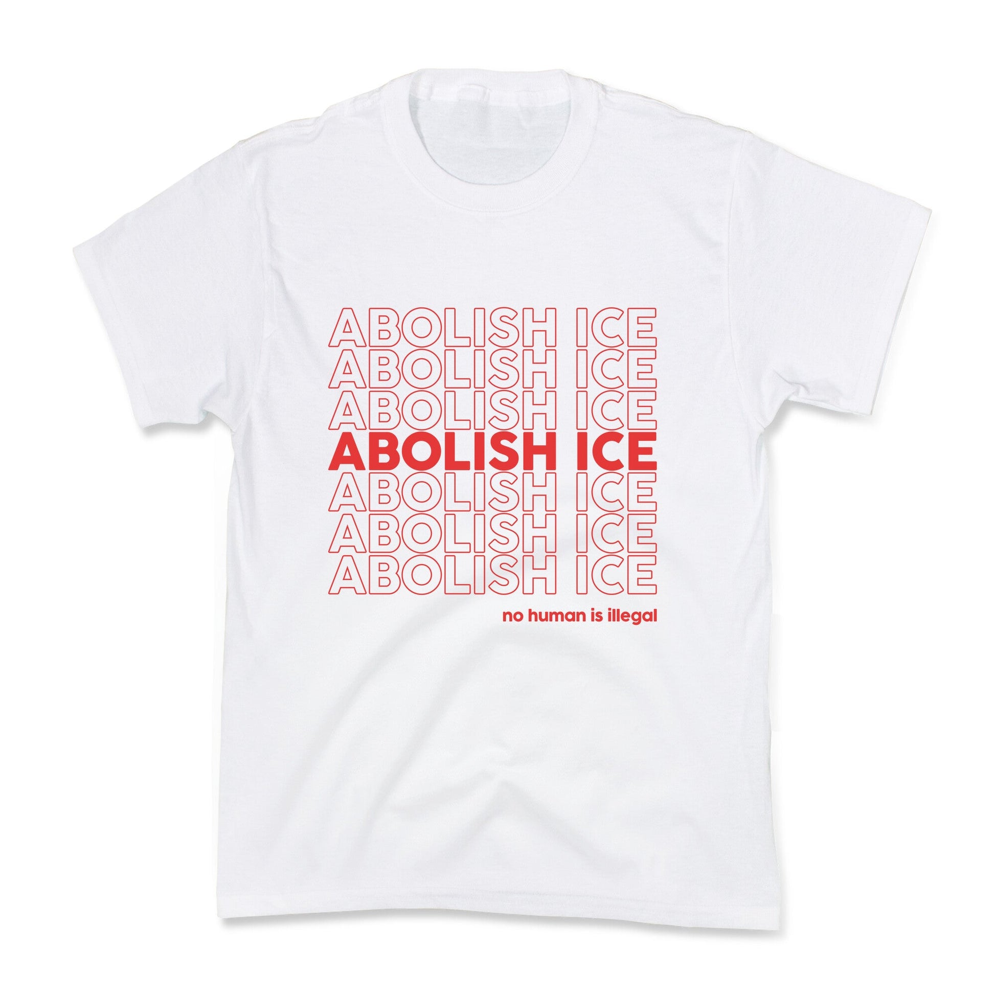 Abolish Ice Red Kids Tee