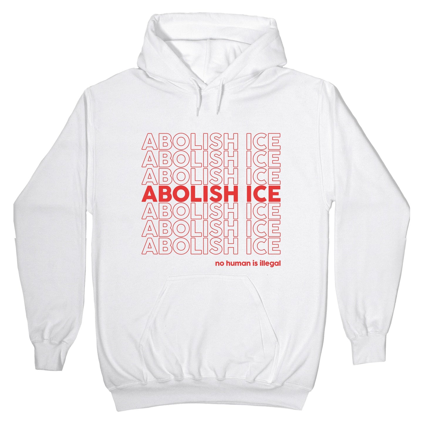 Abolish Ice Red Hoodie
