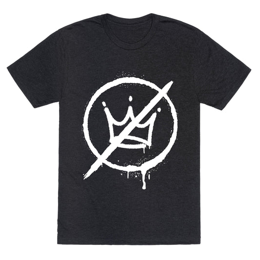 No Kings Crown Anti Trump Unisex Triblend Tee