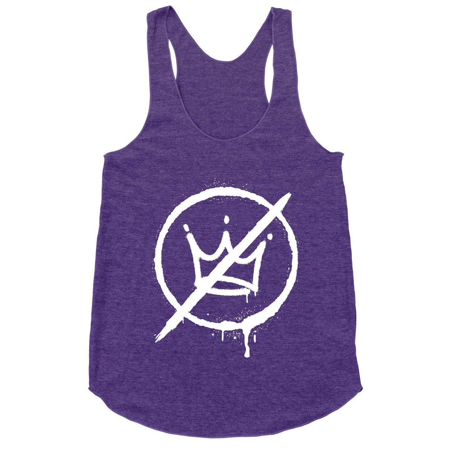 No Kings Crown Anti Trump Racerback Tank