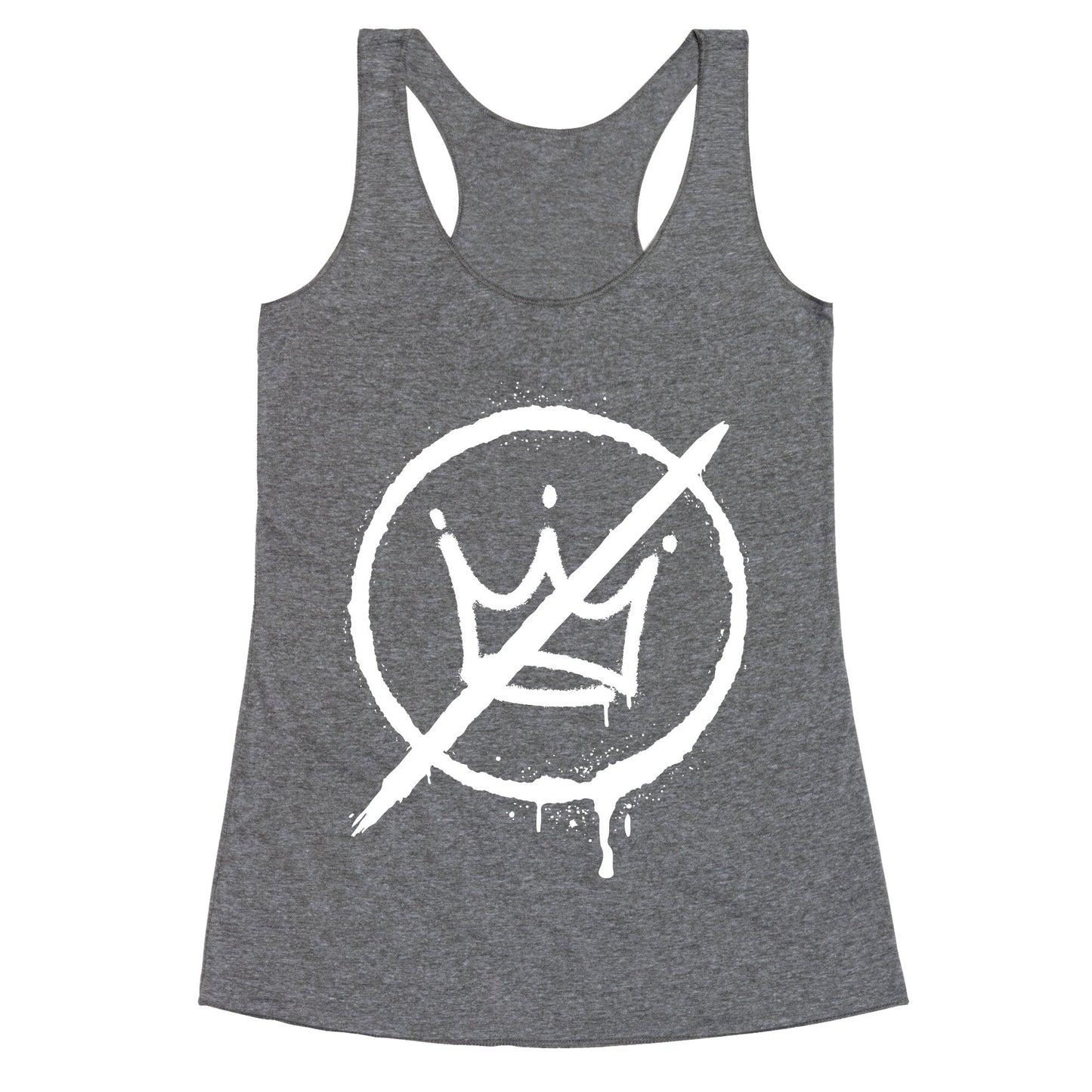 No Kings Crown Anti Trump Racerback Tank