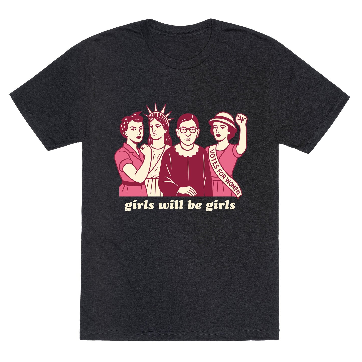 Girls Will Be Girls Fourth of July Unisex Triblend Tee