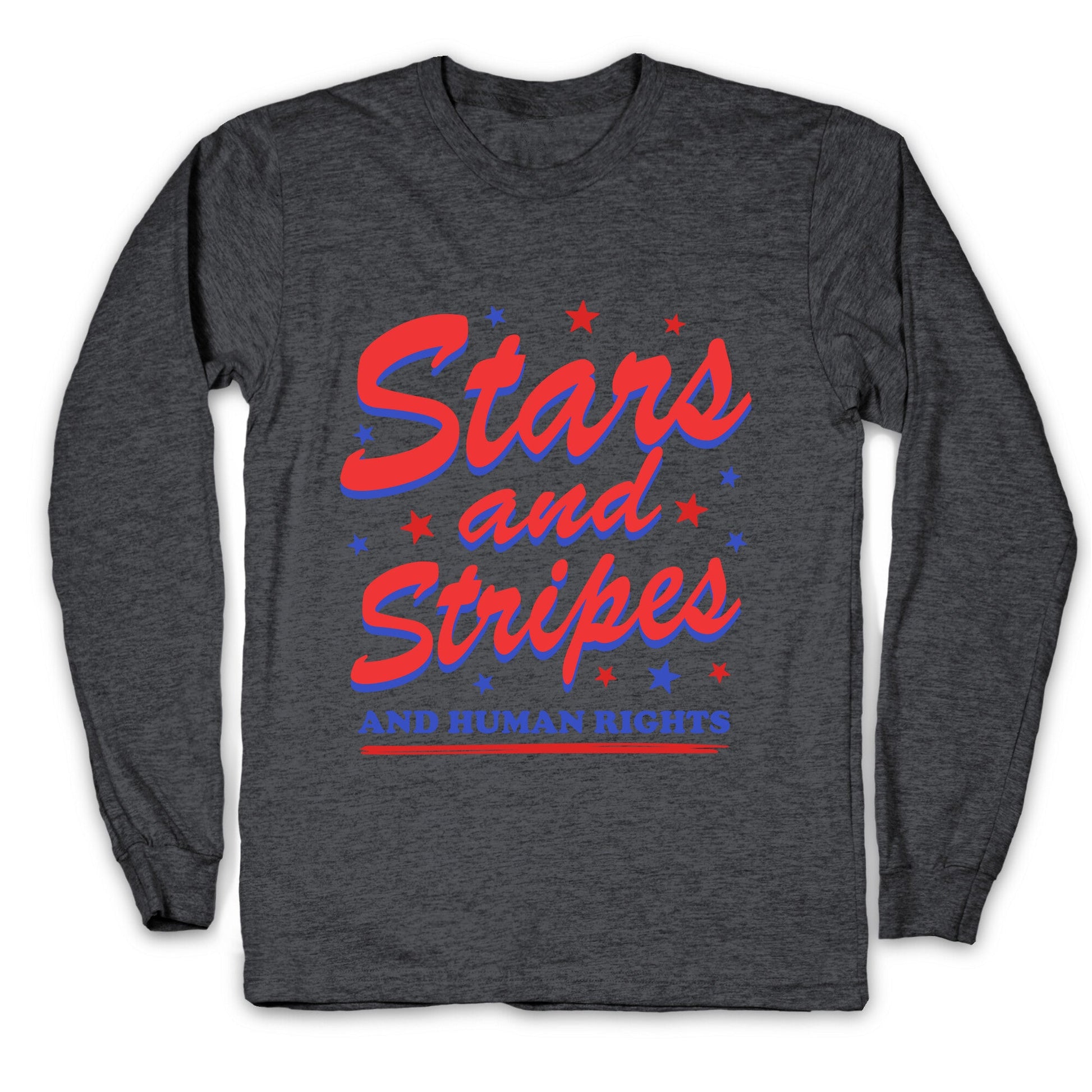 Starts Stripes Human Rights Longsleeve Tee