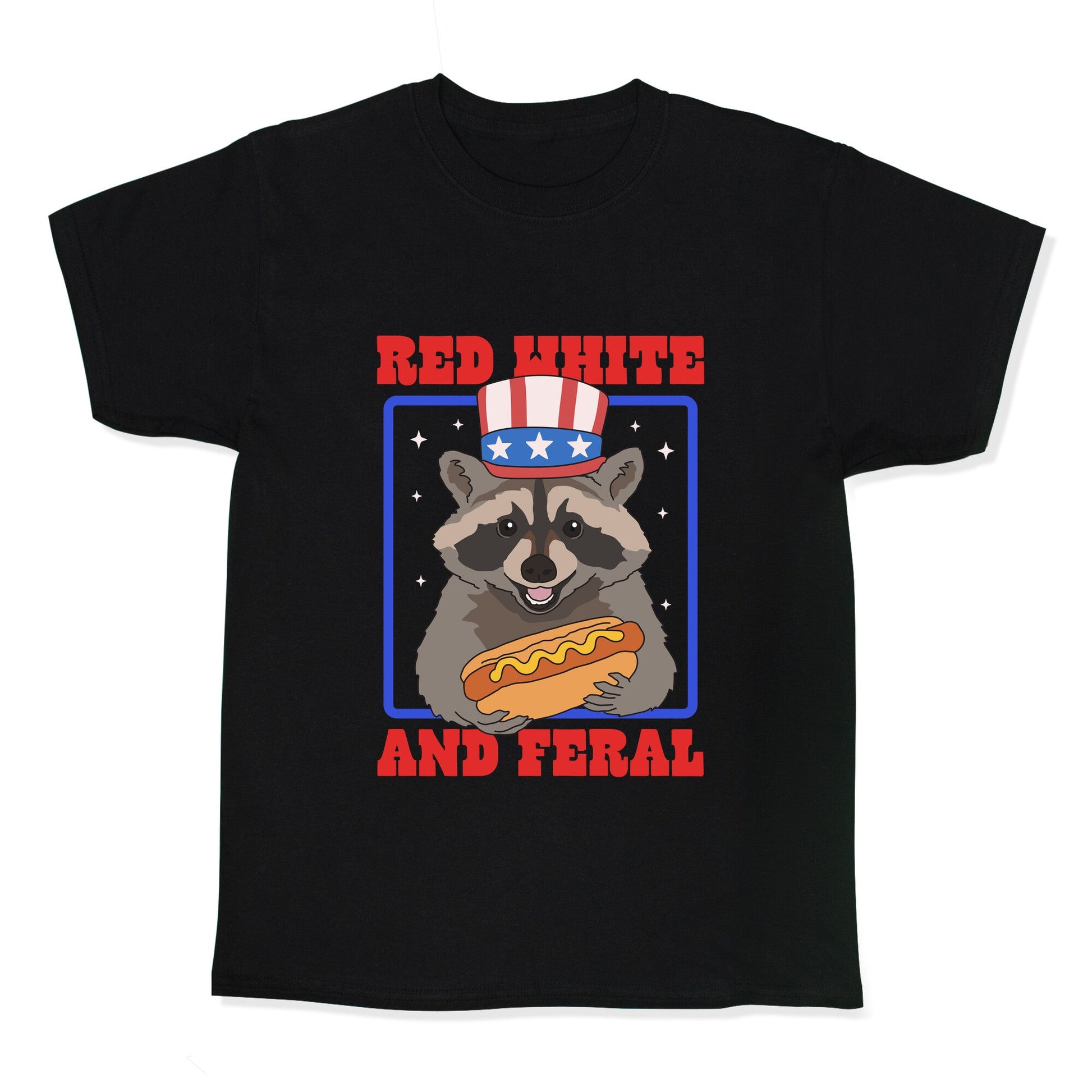 Red White And Feral Kids Tee