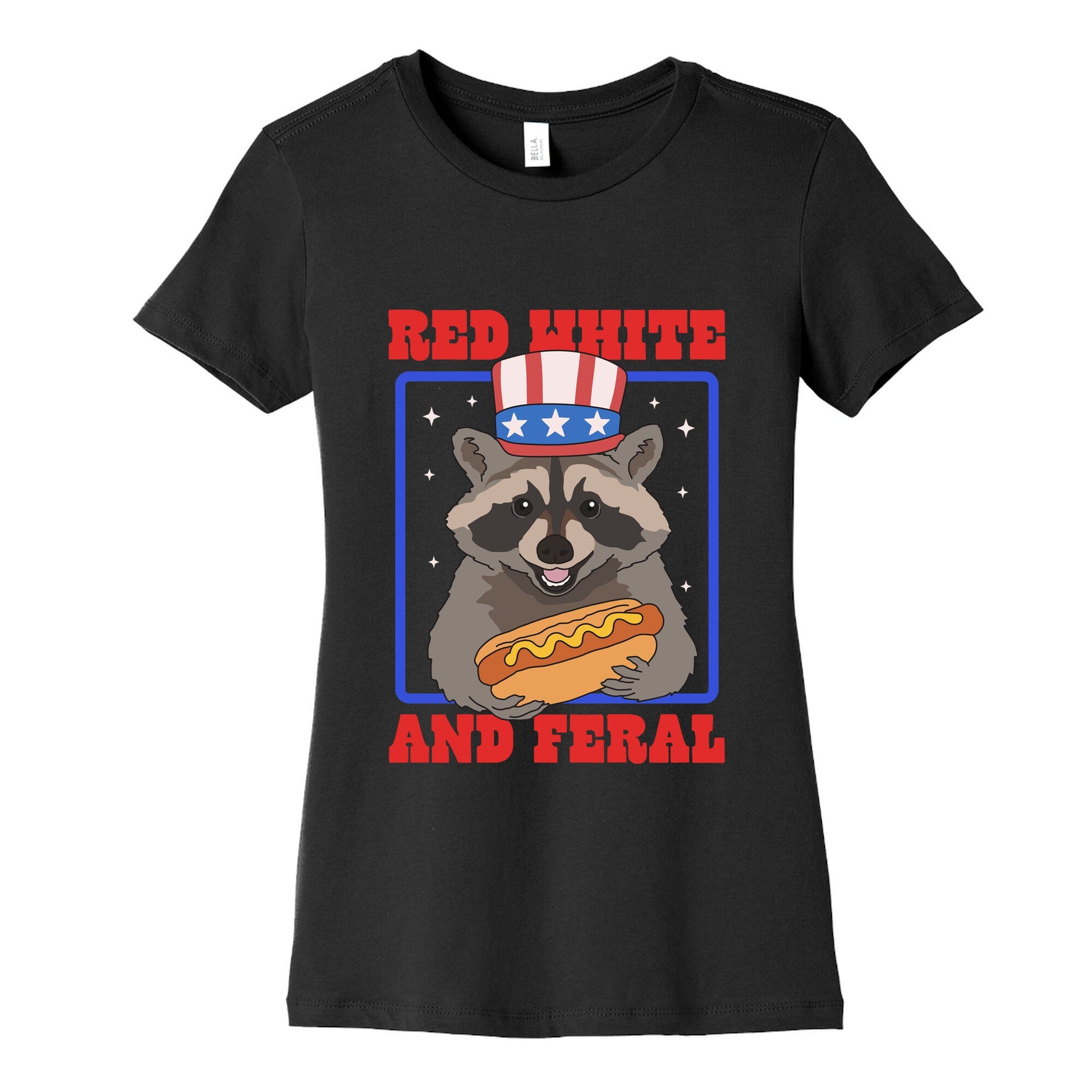 Red White And Feral Womens Cotton Tee