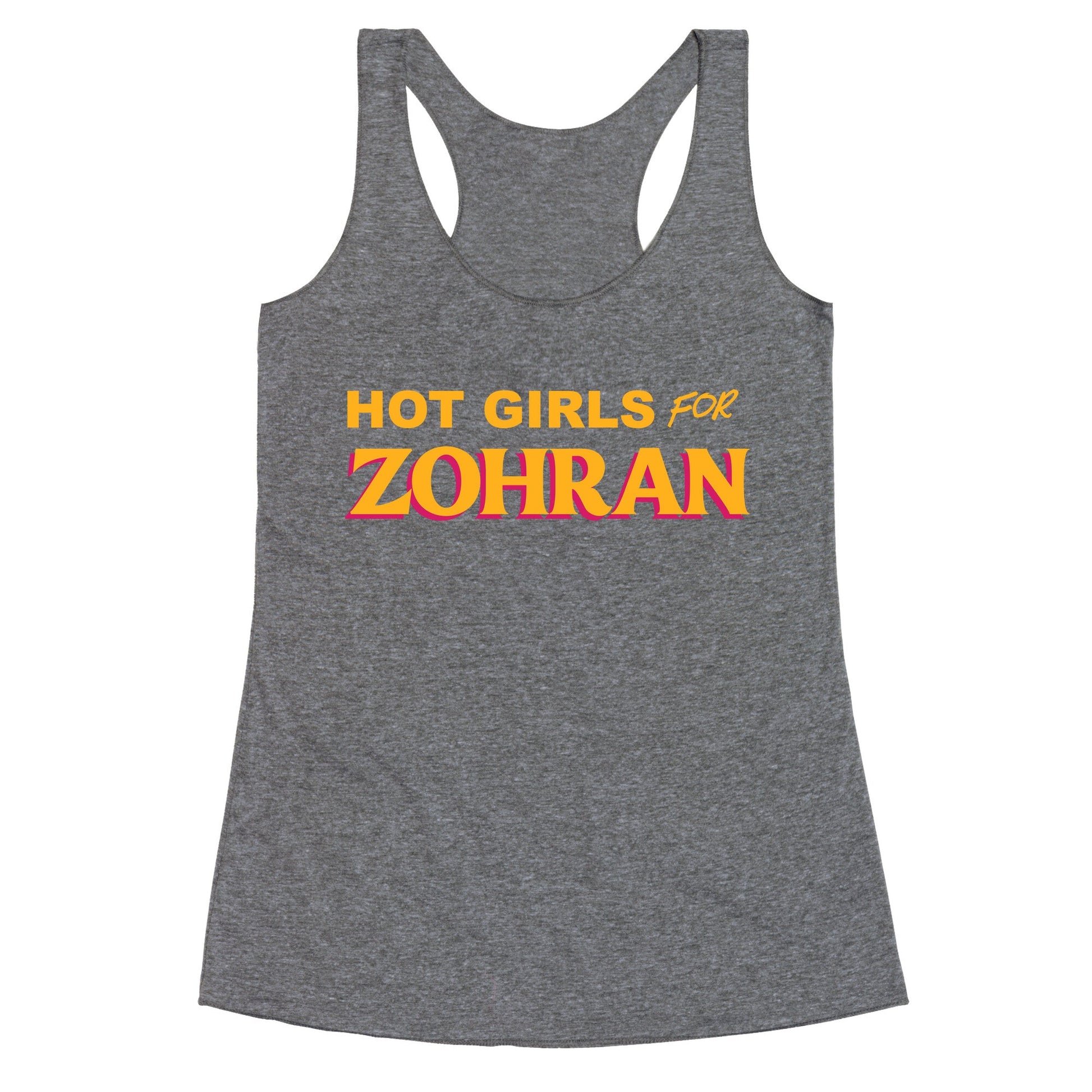 Hot Girls For Zohran Racerback Tank