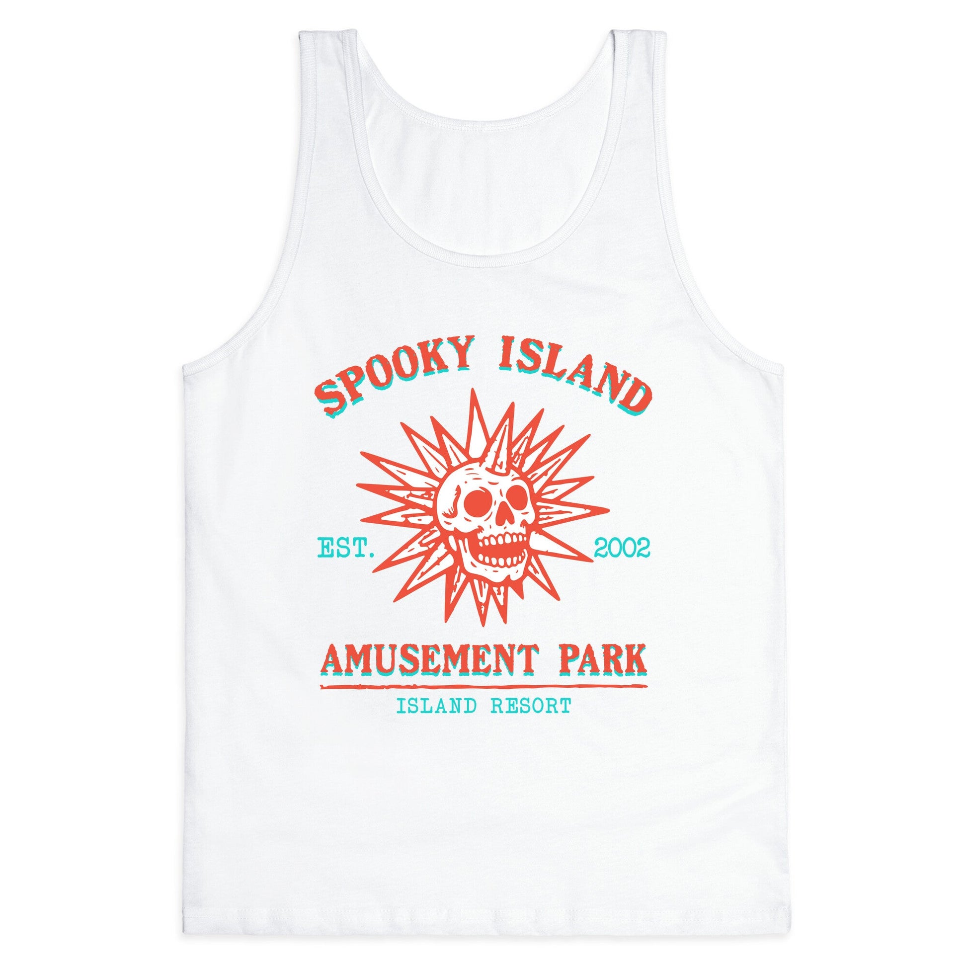 Spooky Island Retro Tank Top
