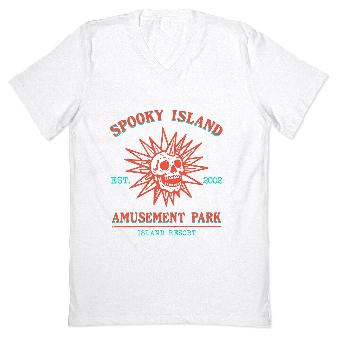 Spooky Island Retro V-Neck