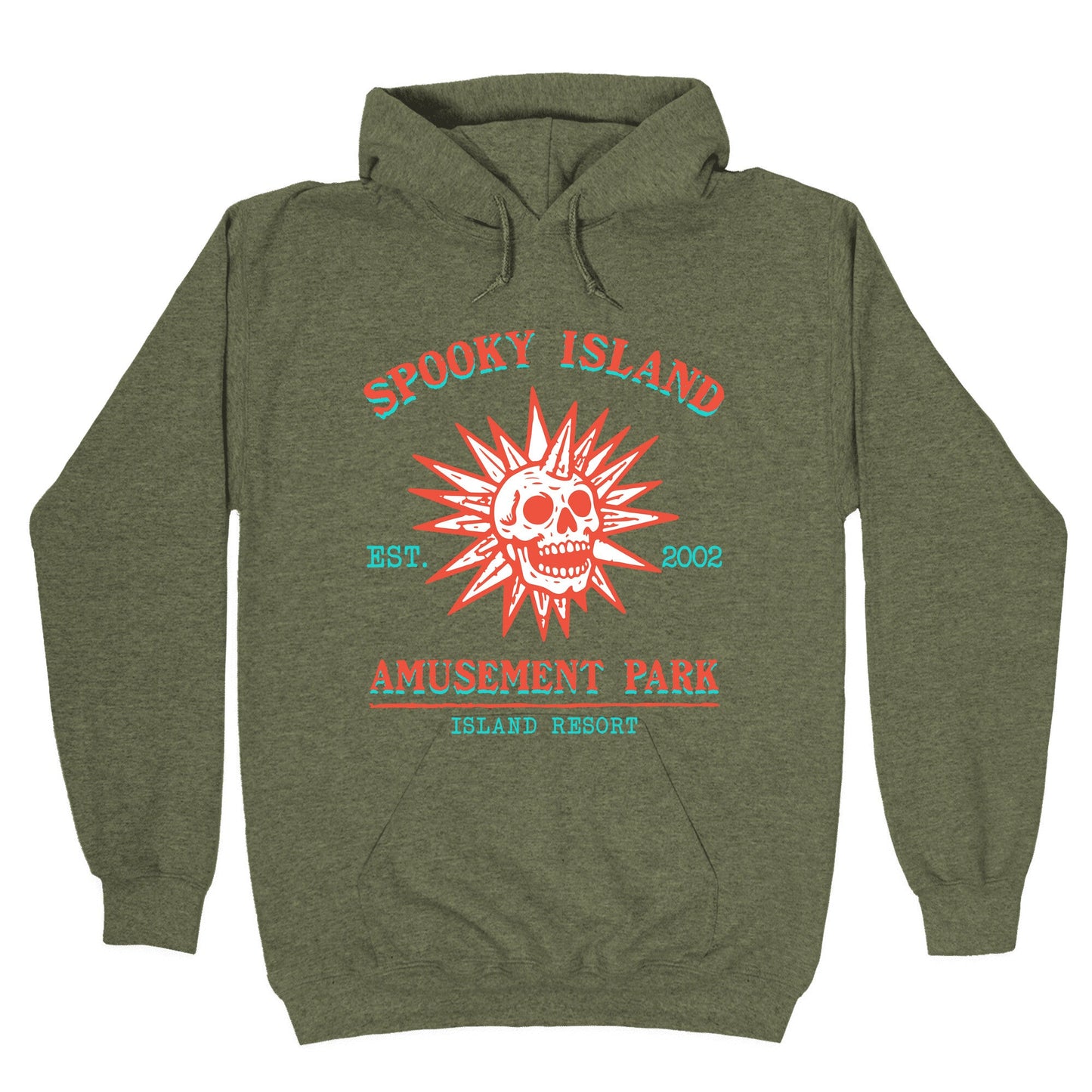 Spooky Island Retro Hoodie