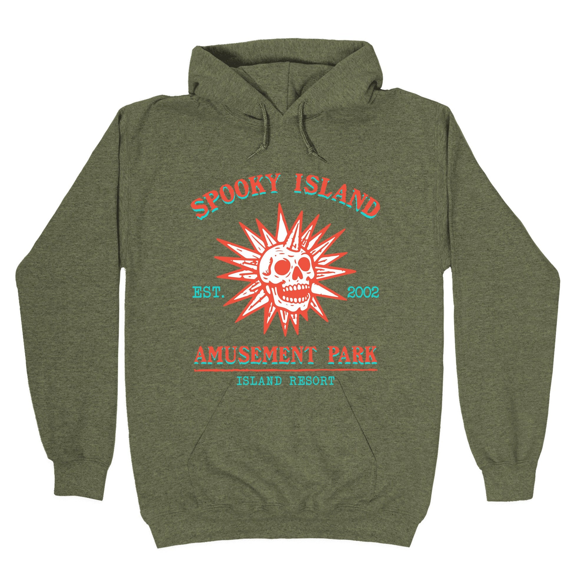 Spooky Island Retro Hoodie