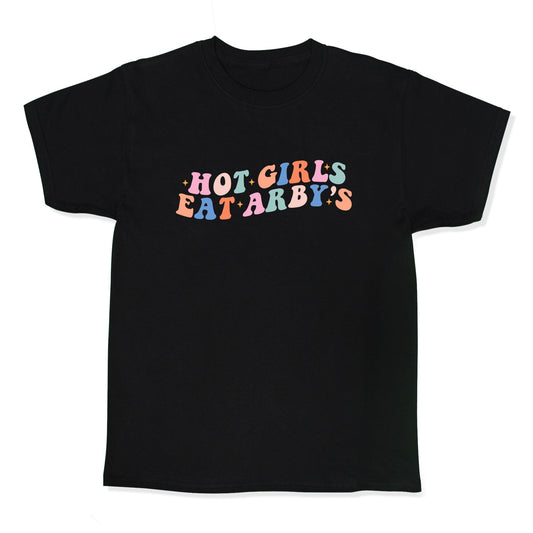 Hot Girls Eat Arbys Retro Kids Tee
