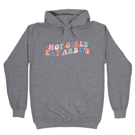 Hot Girls Eat Arbys Retro Hoodie
