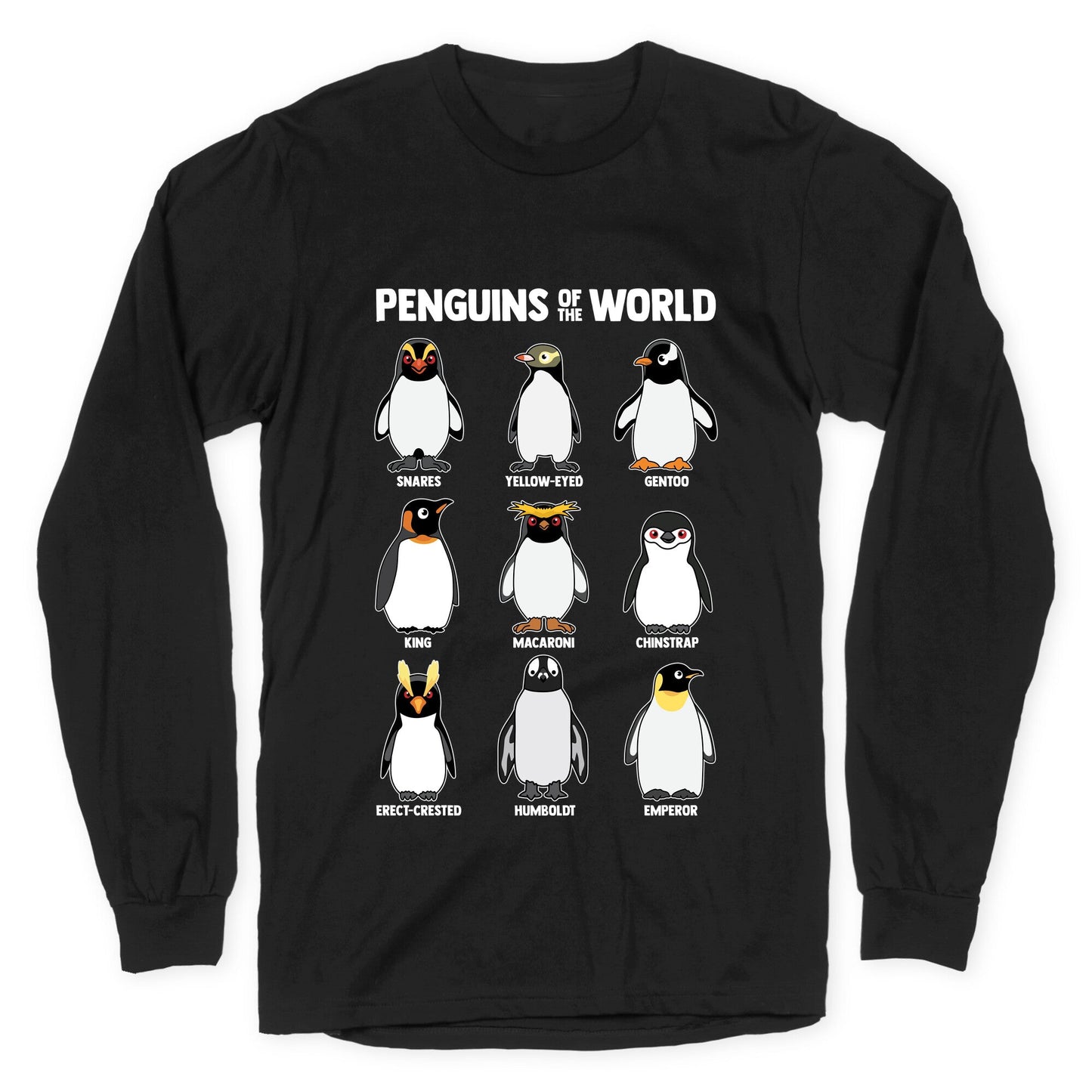 Penguins of the World Longsleeve Tee