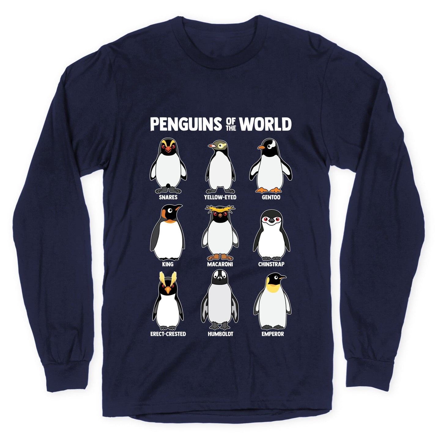 Penguins of the World Longsleeve Tee