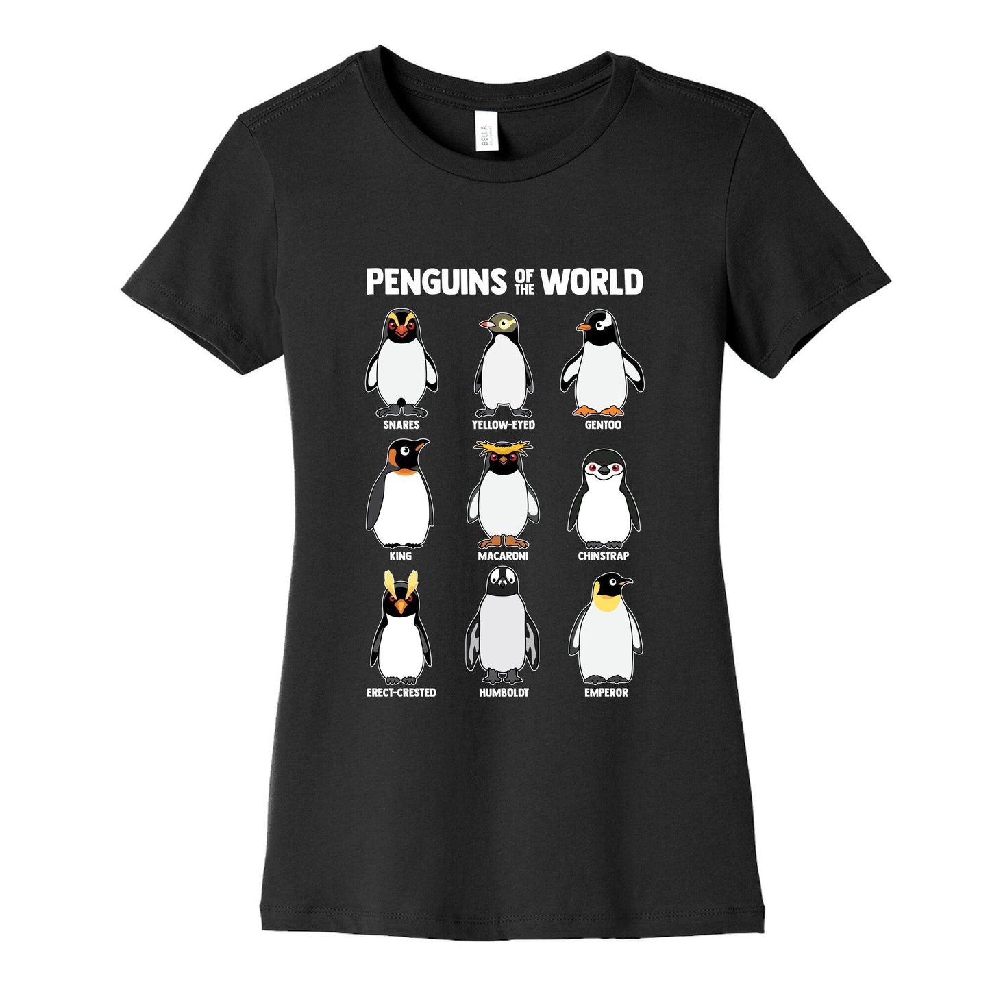 Penguins of the World Womens Cotton Tee