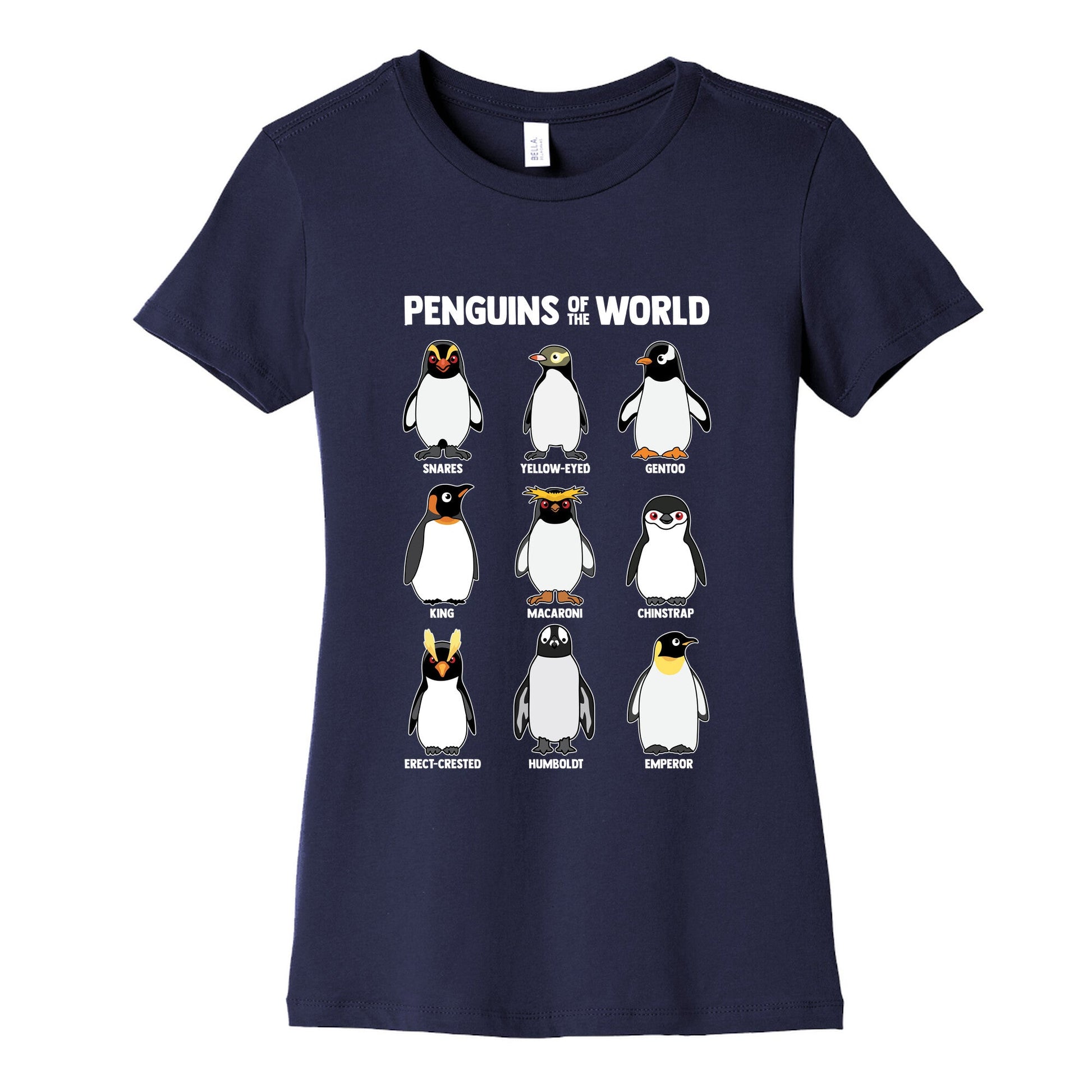 Penguins of the World Womens Cotton Tee