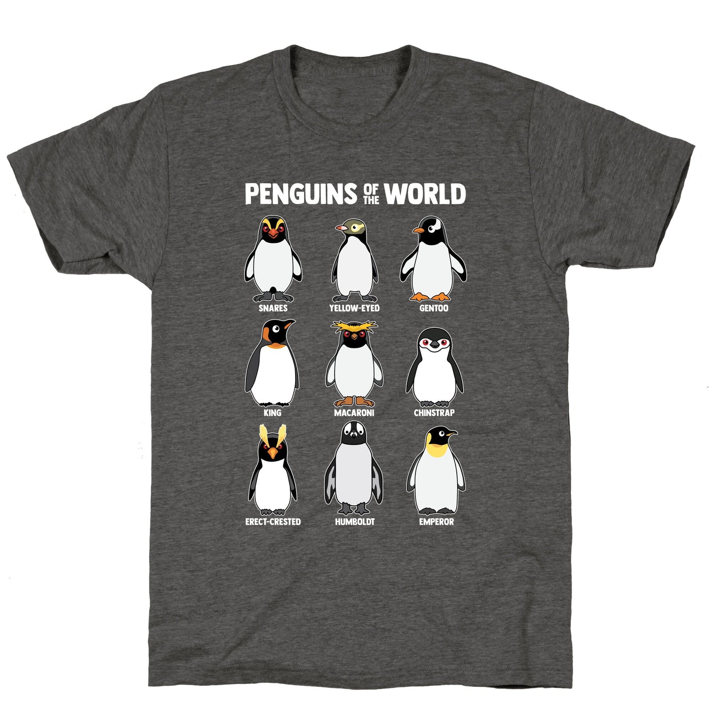 Penguins of the World Unisex Triblend Tee