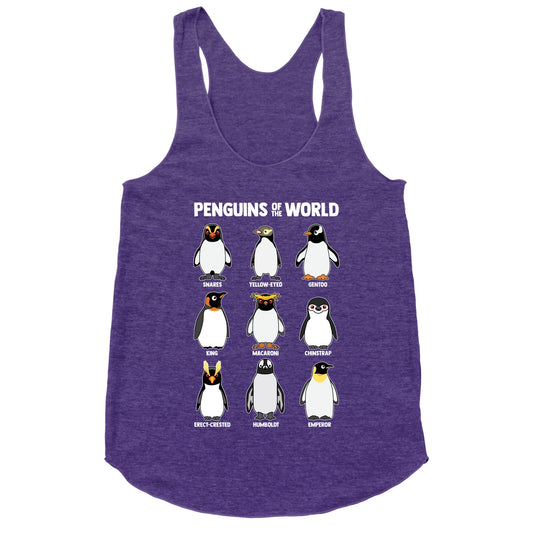 Penguins of the World Racerback Tank