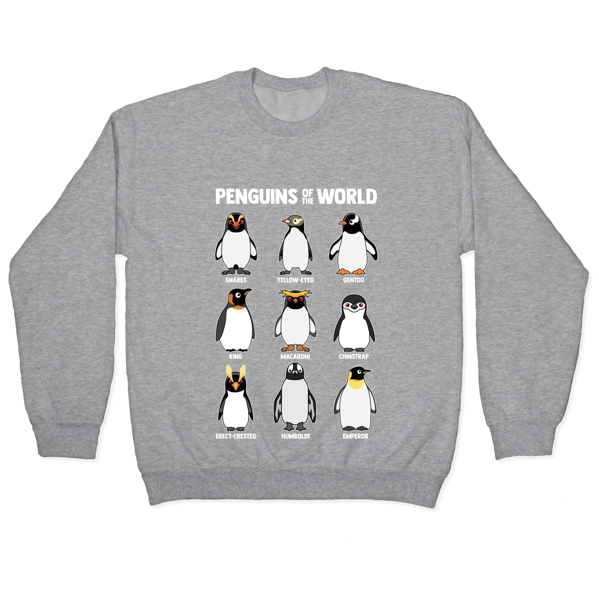 Penguins of the World Crewneck Sweatshirt