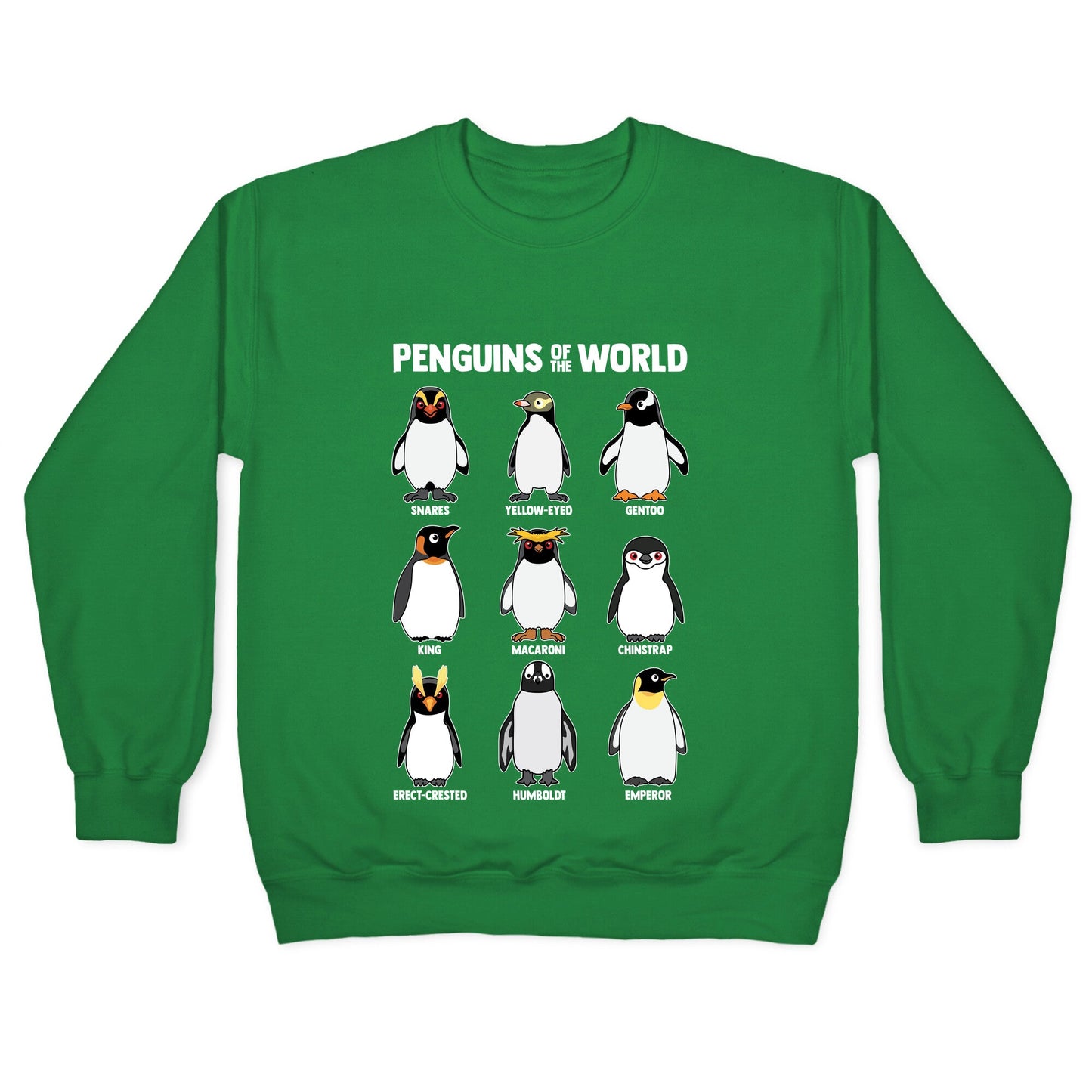 Penguins of the World Crewneck Sweatshirt