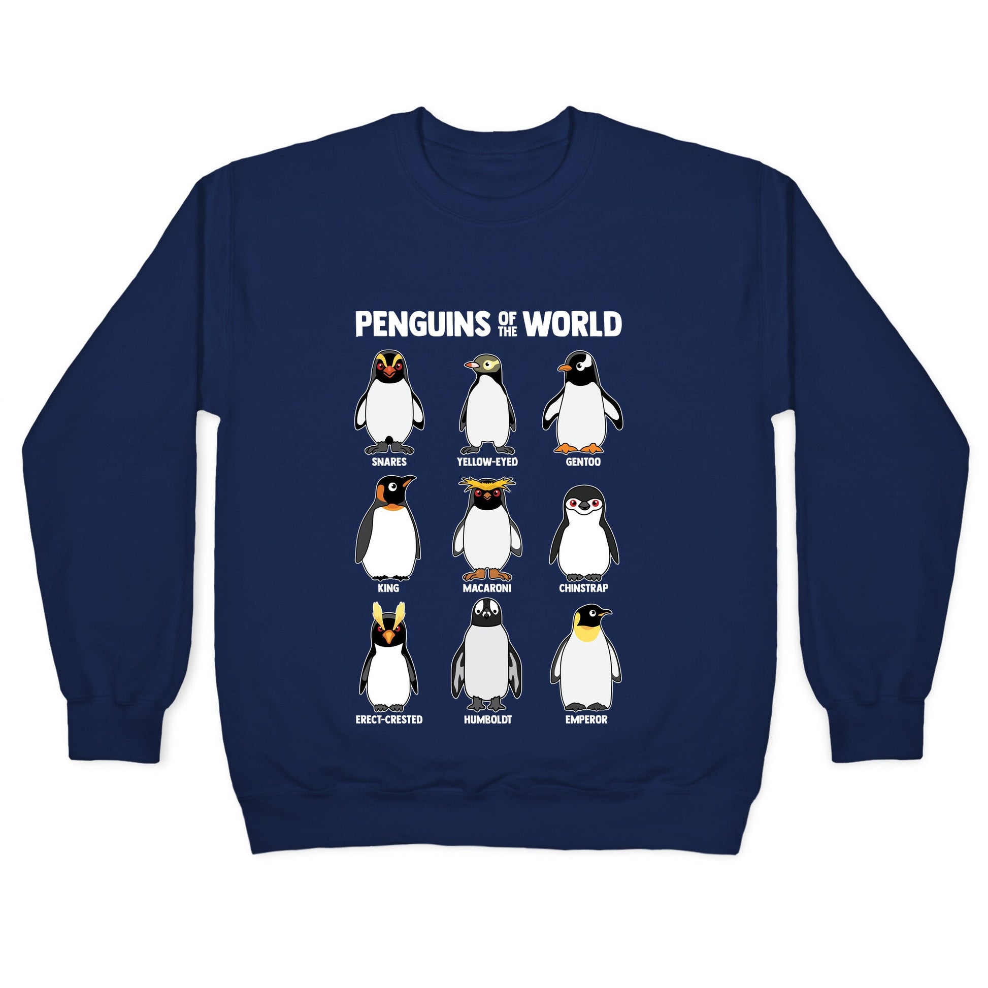 Penguins of the World Crewneck Sweatshirt