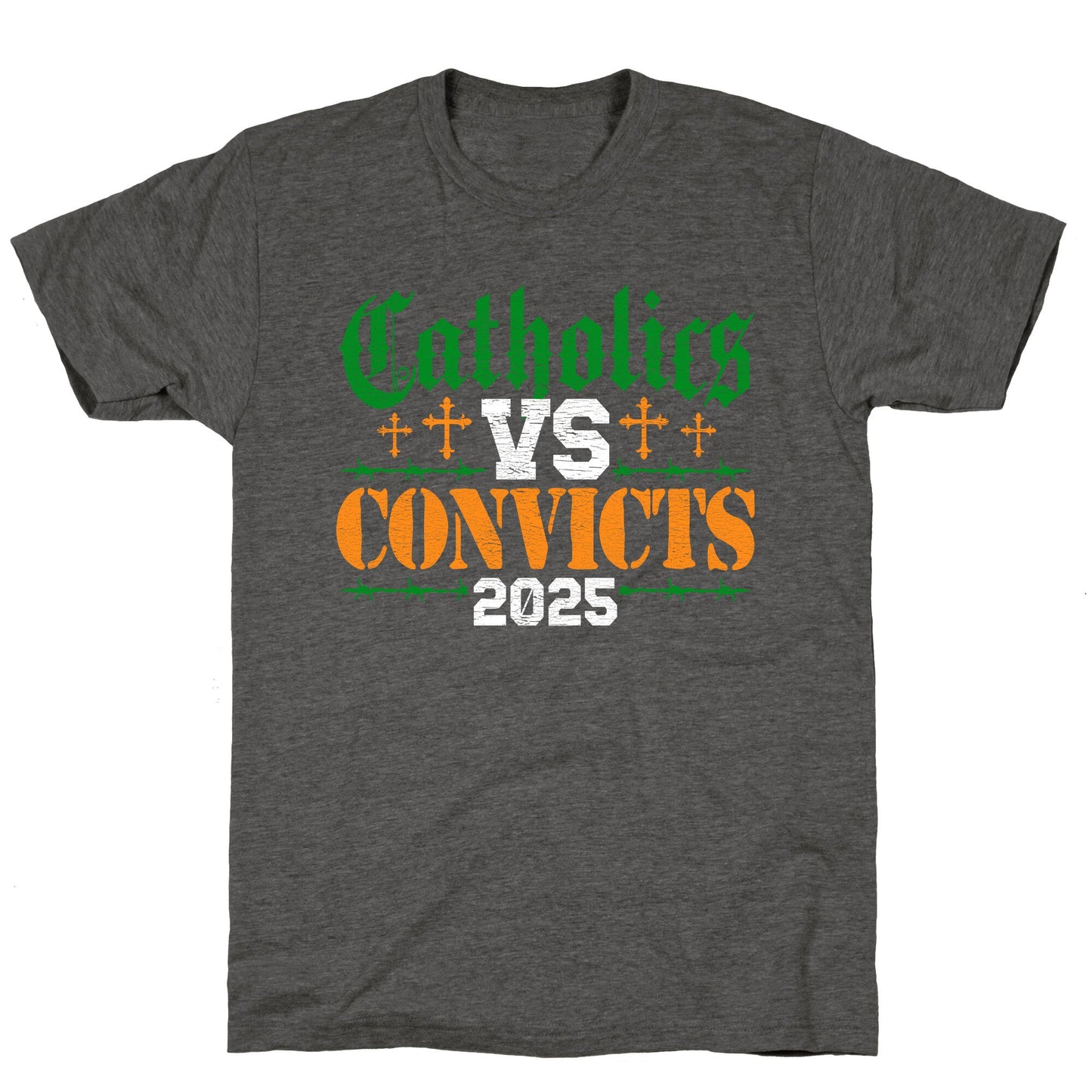 Catholics vs Convicts 2025 Unisex Triblend Tee