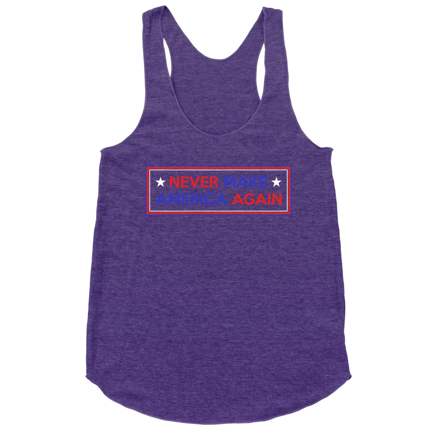 Never Make America Again Trump Racerback Tank