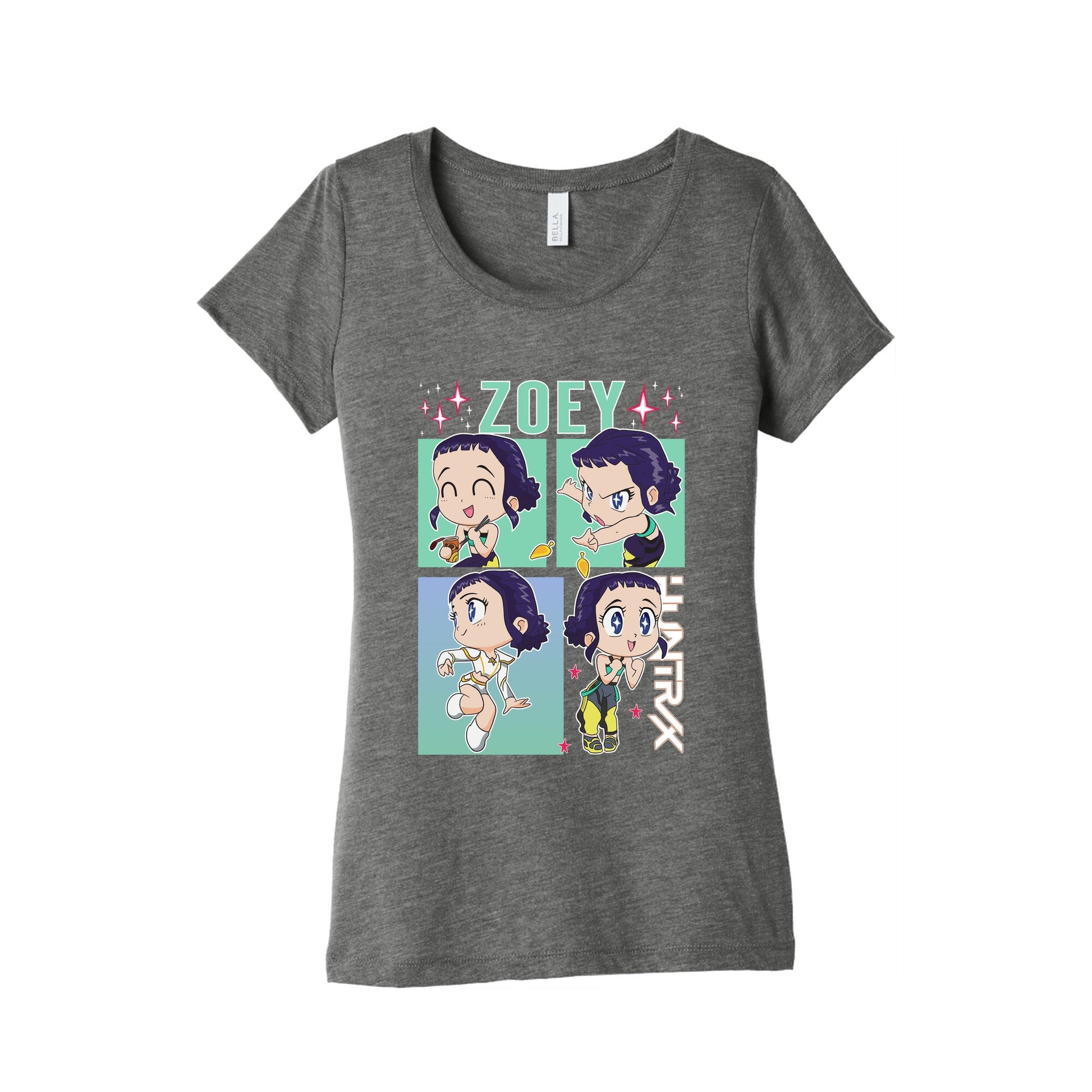 Zoey Kpop Demon Hunters Womens Triblend Tee