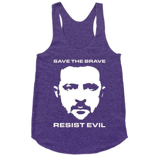 Zelensky Save The Brave Racerback Tank