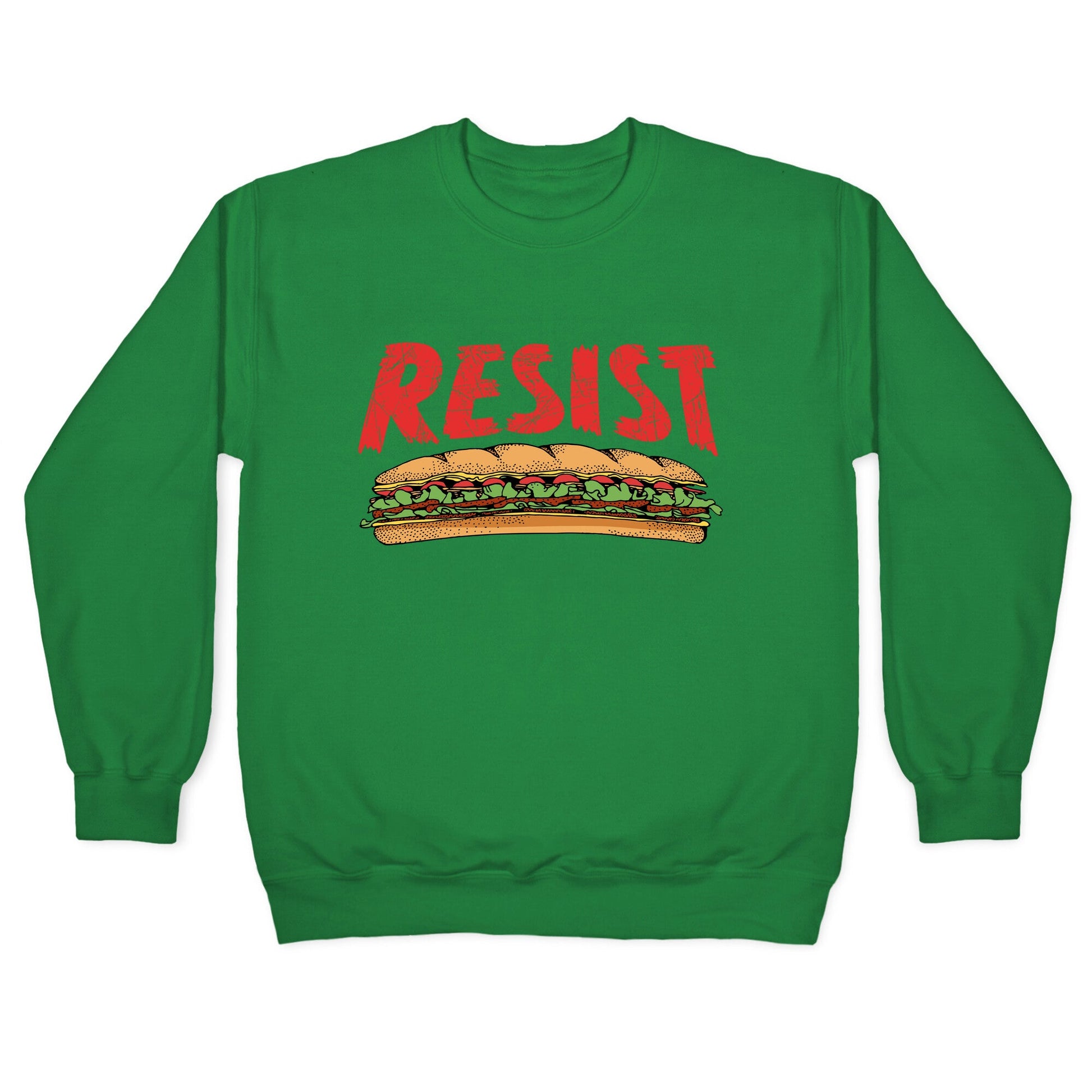 Resist Anti Ice Sandwich Guy DC Crewneck Sweatshirt