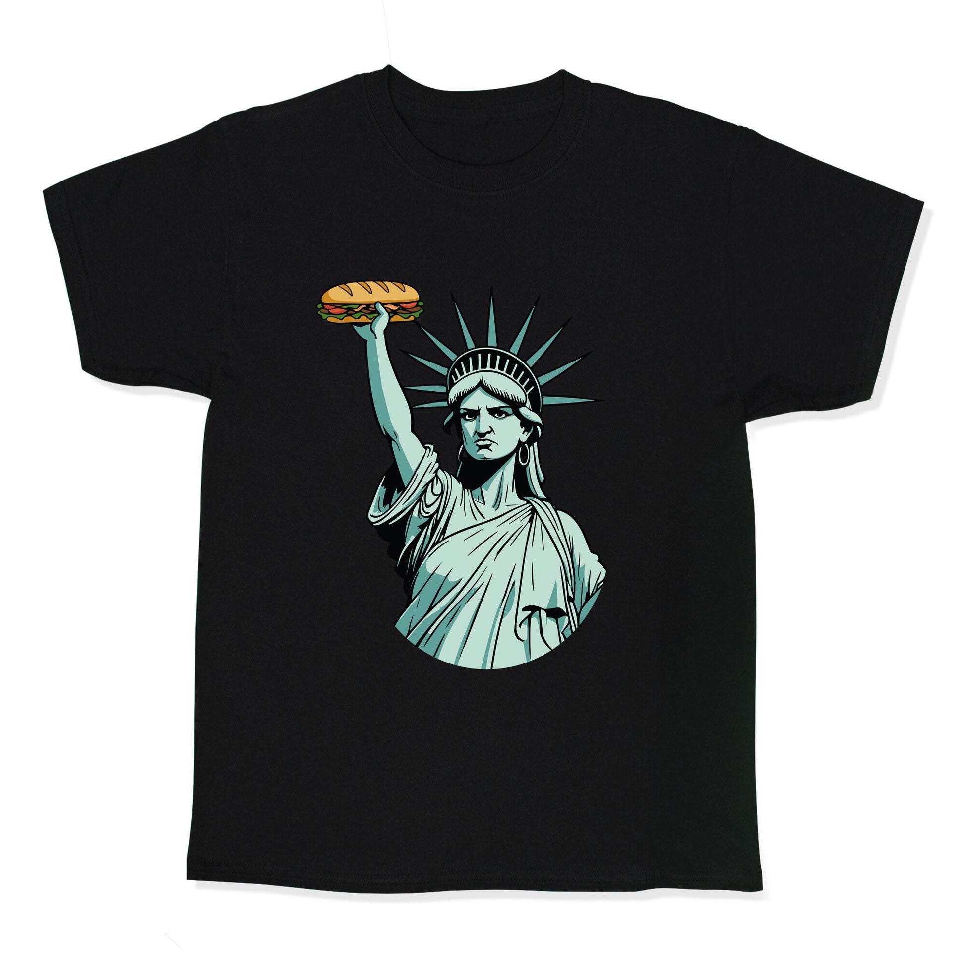 Statue of Liberty Sandwich Guy DC Kids Tee