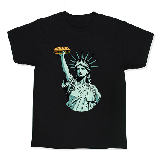 Statue of Liberty Sandwich Guy DC Kids Tee