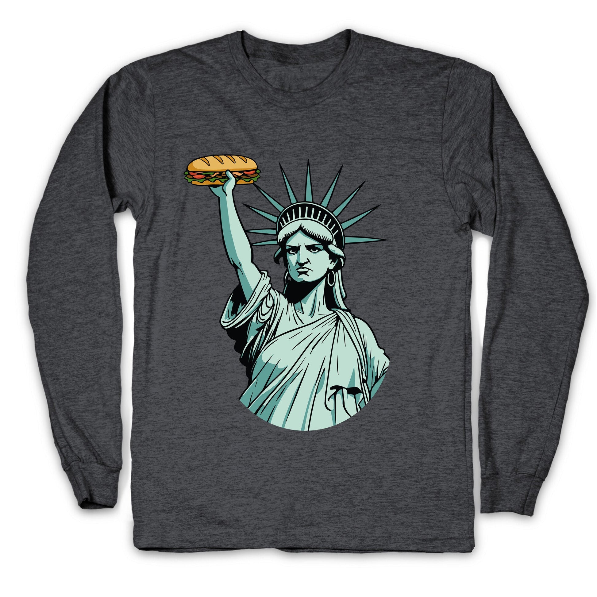 Statue of Liberty Sandwich Guy DC Longsleeve Tee