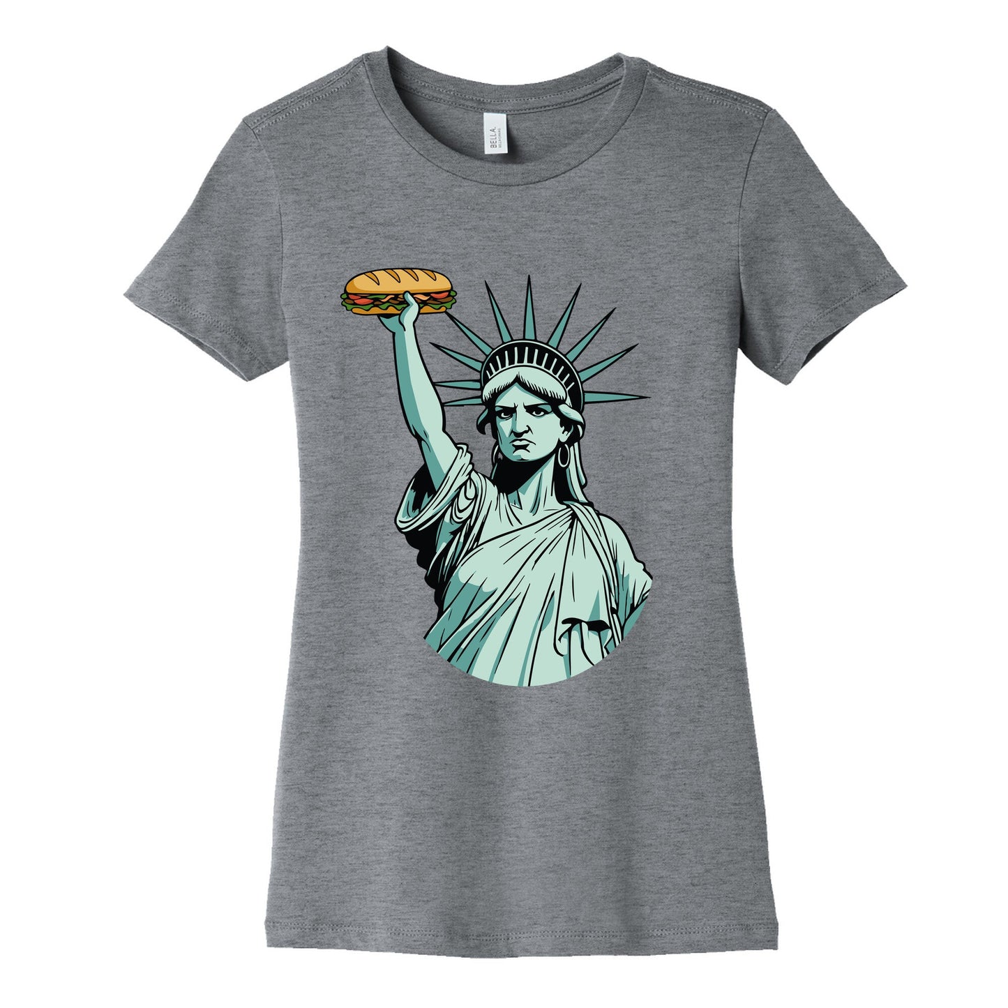 Statue of Liberty Sandwich Guy DC Womens Cotton Tee