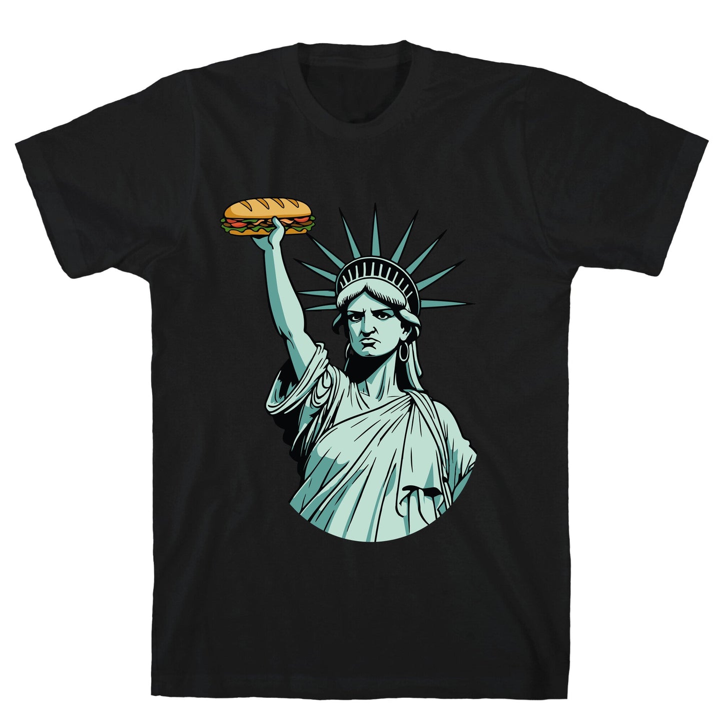 Statue of Liberty Sandwich Guy DC T-Shirt