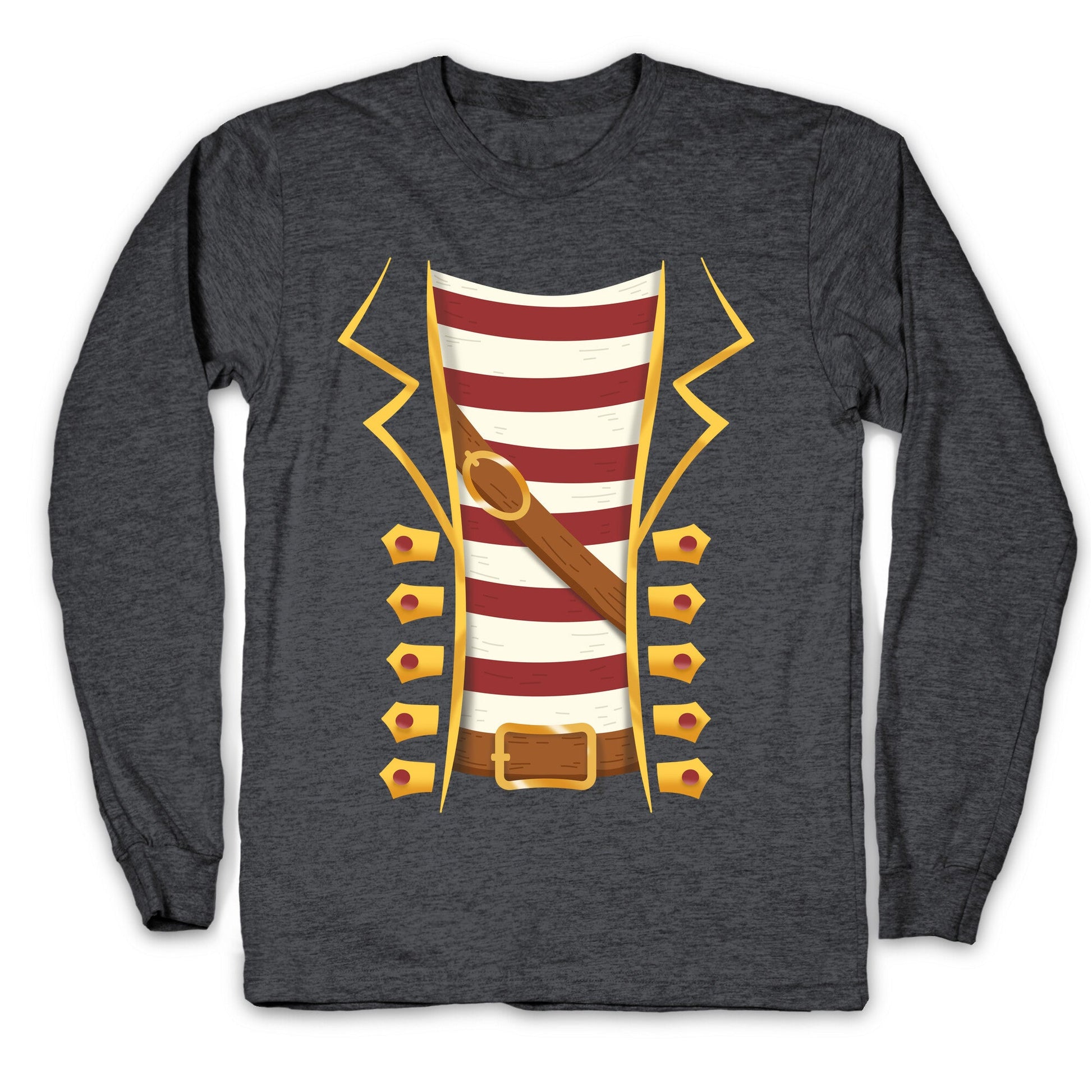 Buccaneer Halloween Pirate Costume Longsleeve Tee