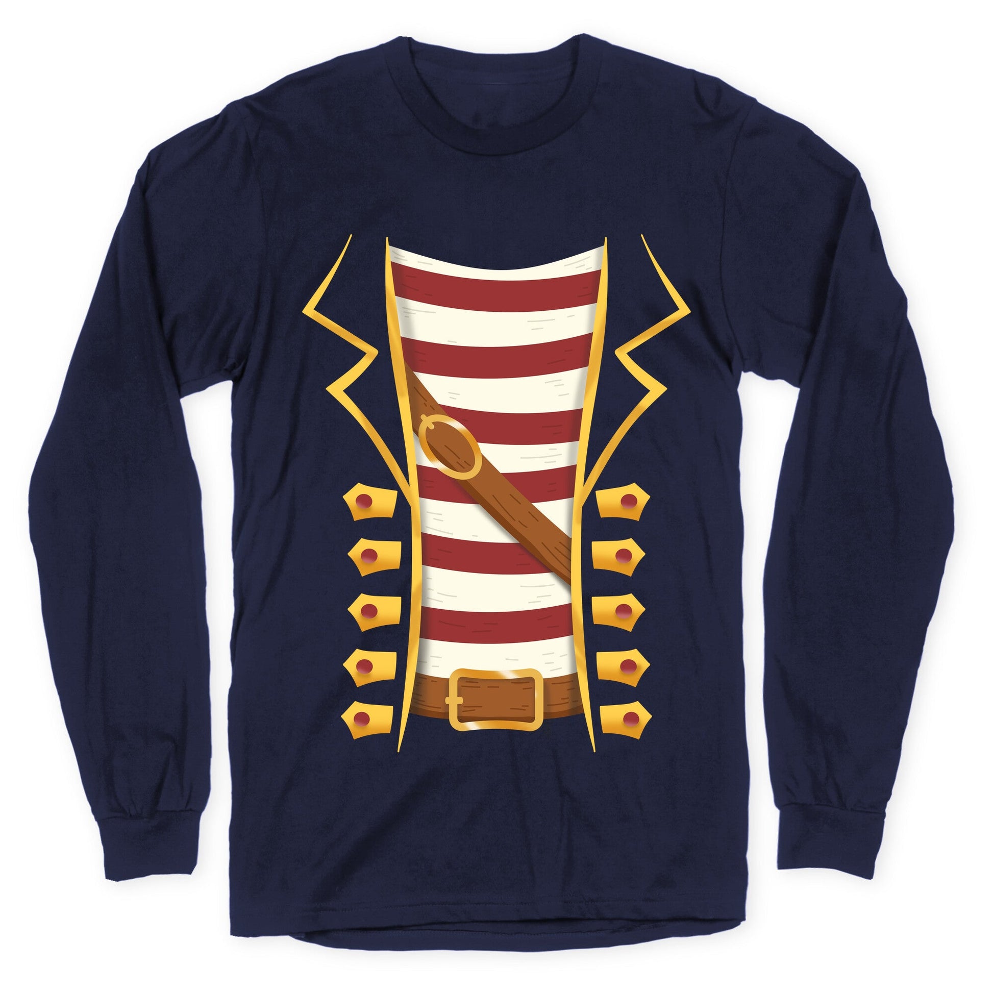 Buccaneer Halloween Pirate Costume Longsleeve Tee